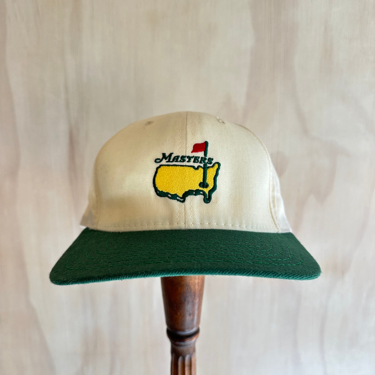 Vintage 2-Tone Masters Leather Strap Golf Hat