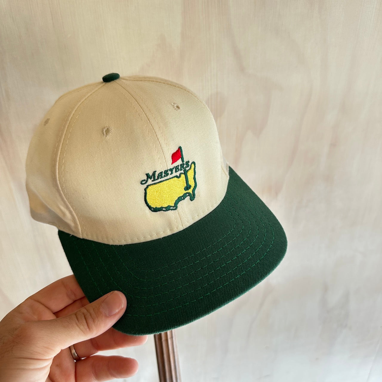Vintage 2-Tone Masters Leather Strap Golf Hat