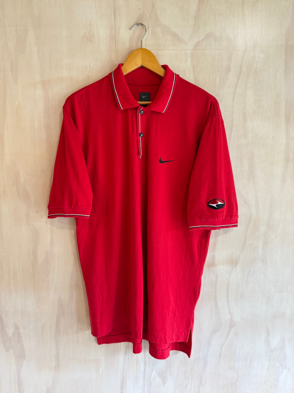 Vintage Nike Sunday Red Tiger Woods Golf Polo (L)