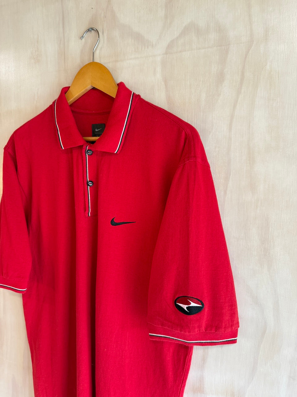 Vintage Nike Sunday Red Tiger Woods Golf Polo (L)