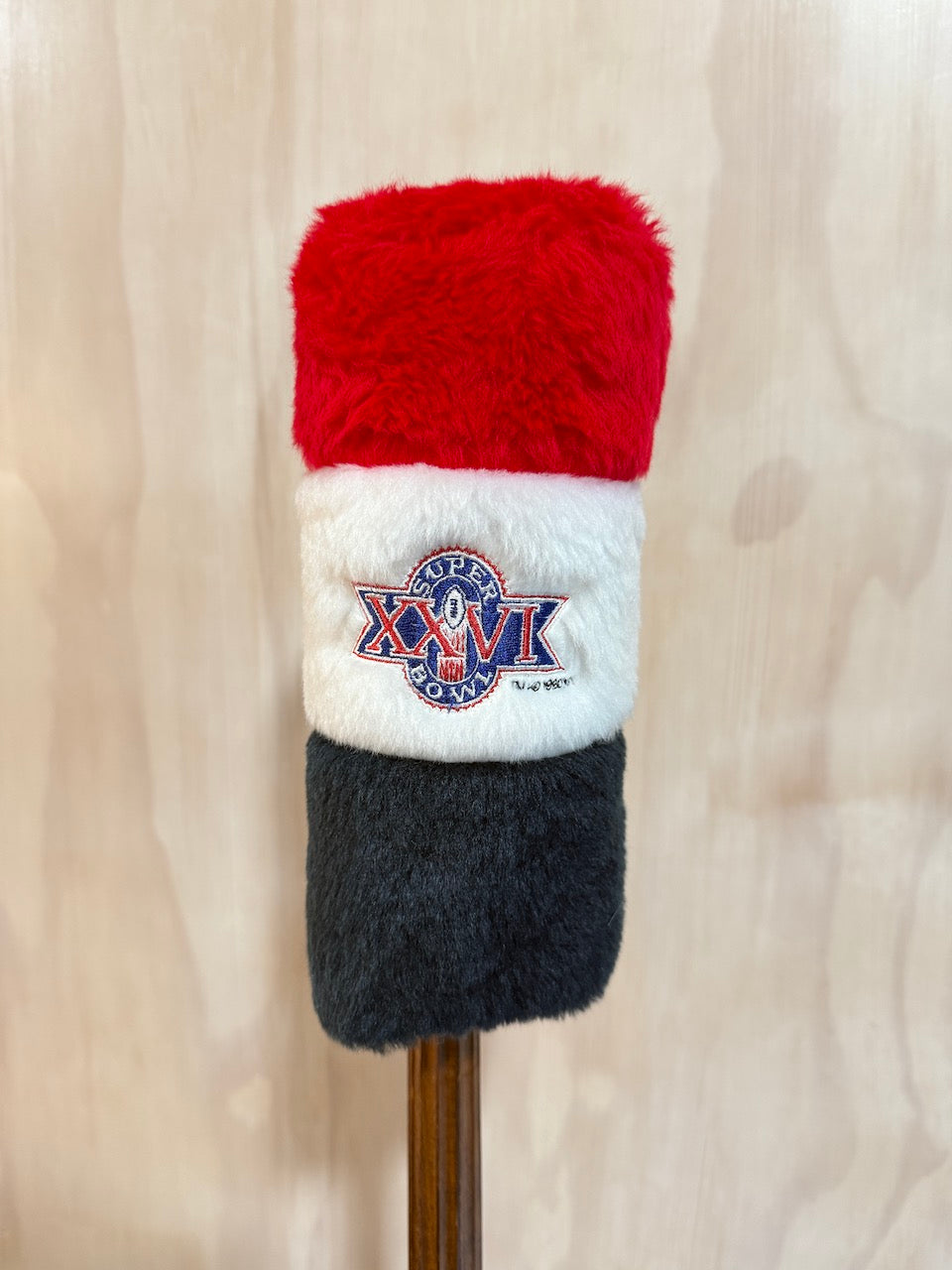 Vintage Super Bowl XXVI 1992 Golf Headcover (fits 3 wood and smaller)