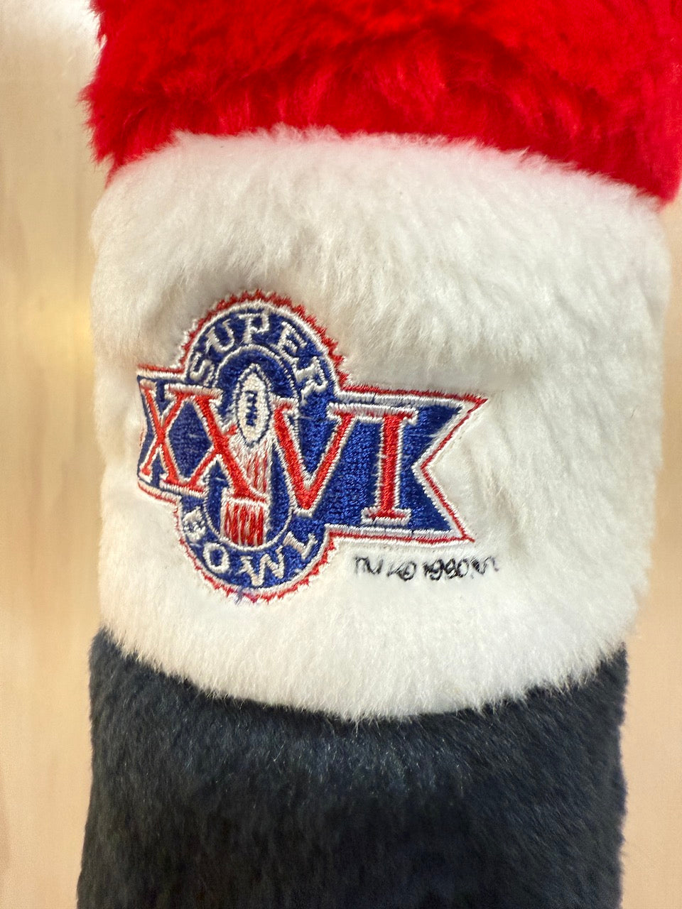 Vintage Super Bowl XXVI 1992 Golf Headcover (fits 3 wood and smaller)