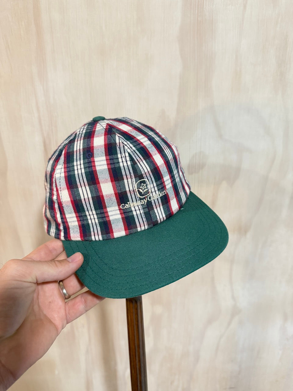 Vintage Callaway Gardens Leather Strap Golf Hat by Town talk
