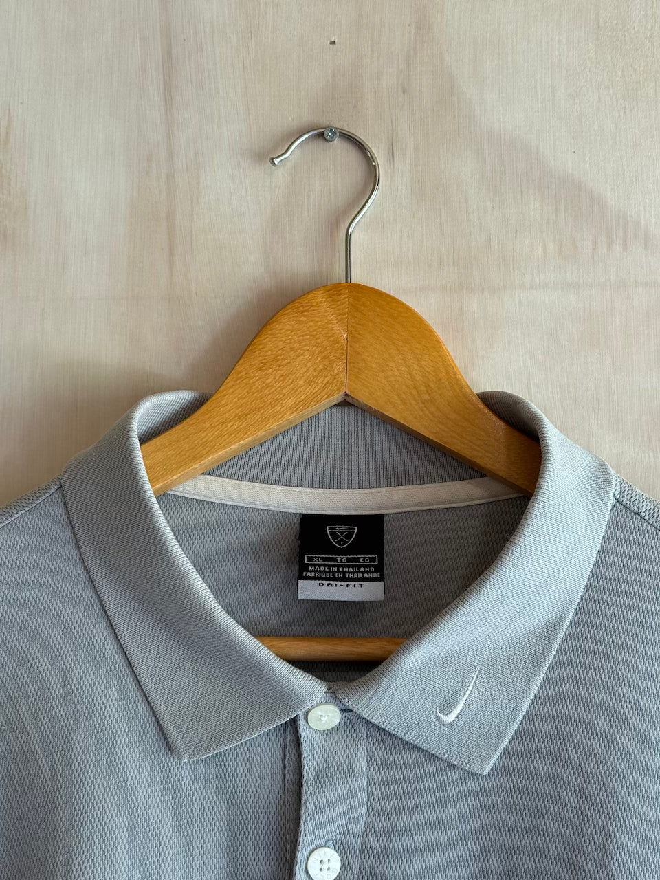 Y2K Collar Swoosh Nike Golf Polo Long Sleeve (XL)