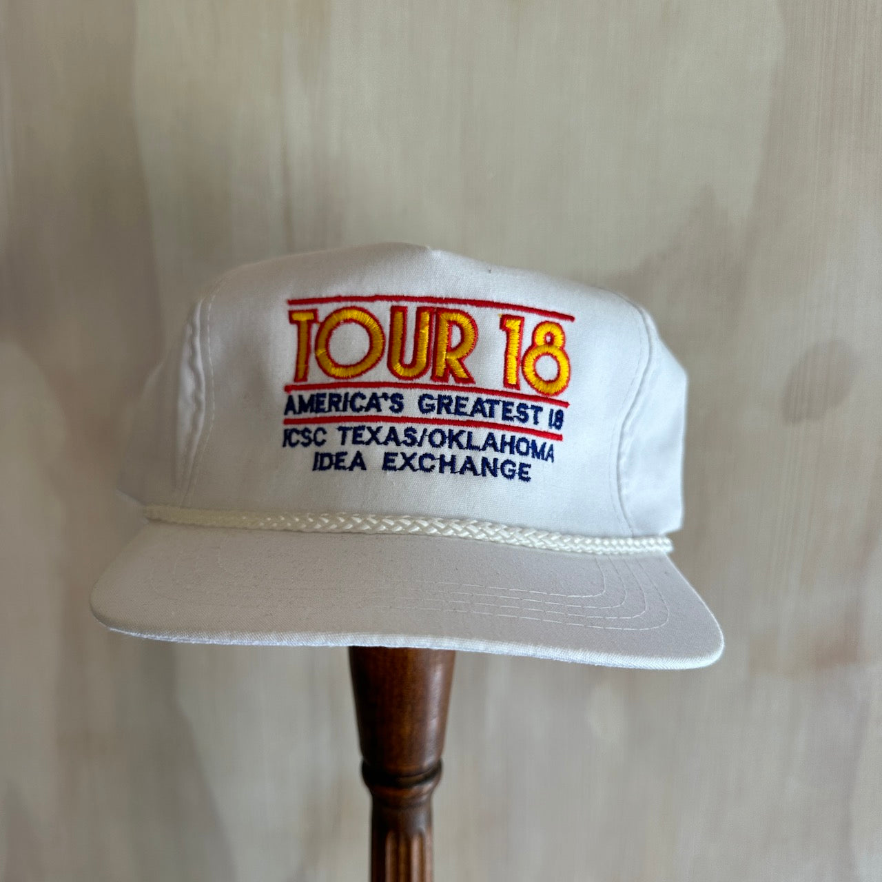 Vintage Tour 18 Leather Strap Rope Hat