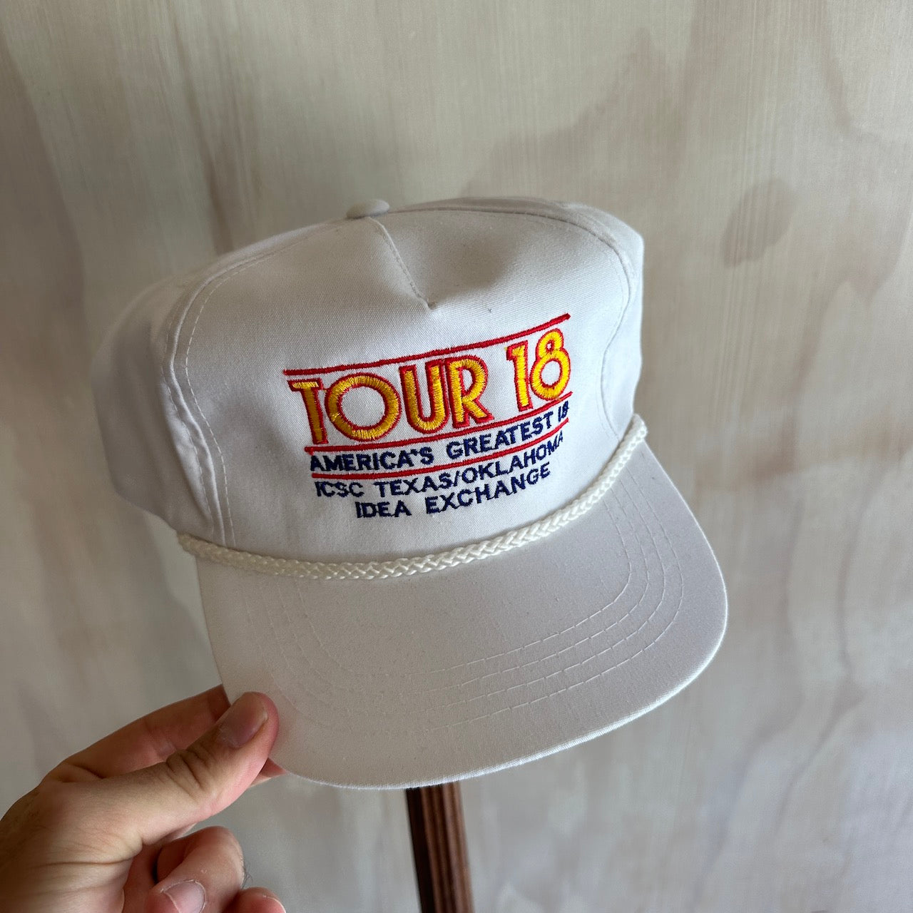 Vintage Tour 18 Leather Strap Rope Hat