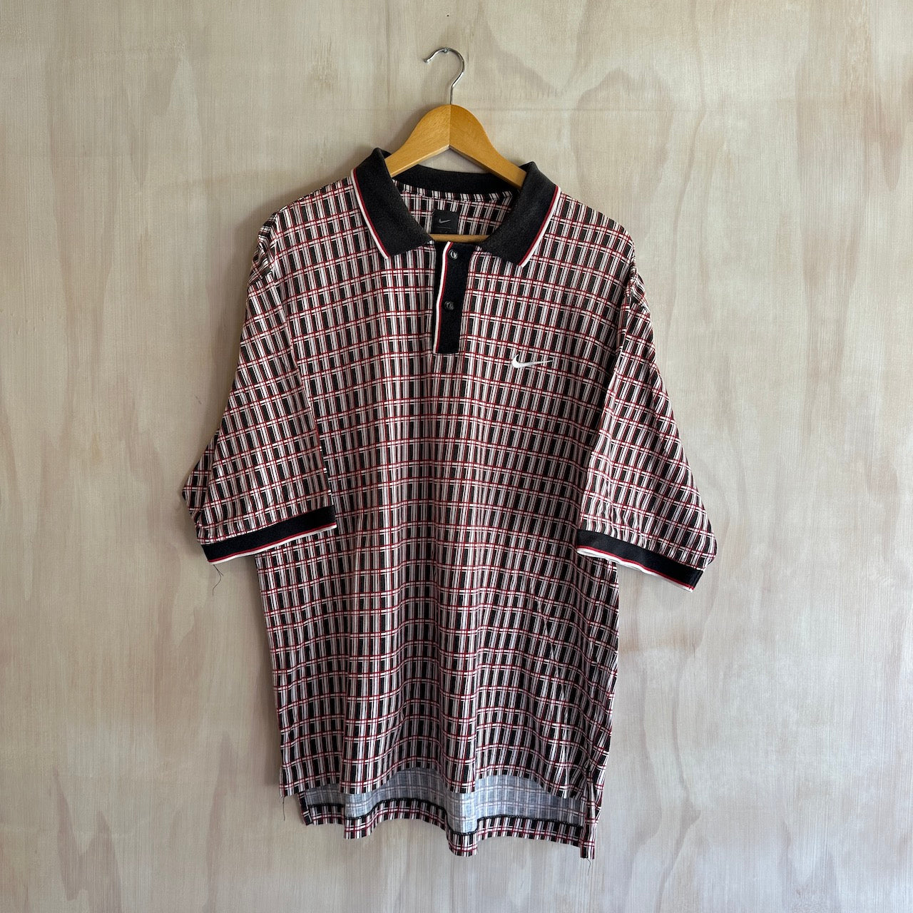 Vintage Tiger Woods Nike Geometric Golf Polo (XL)