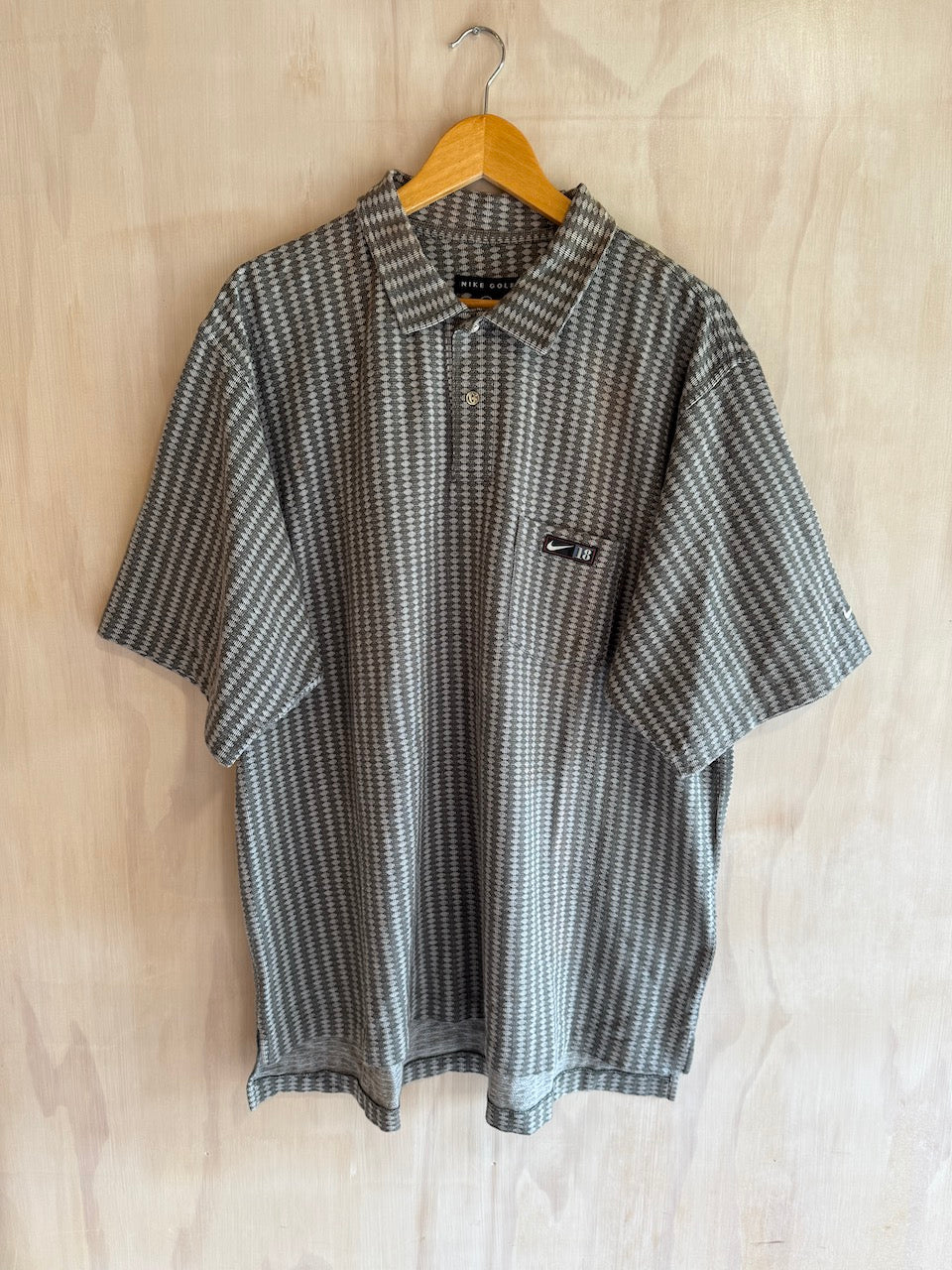 Vintage Geometric Swoosh 18 Nike Golf Polo (XXL)