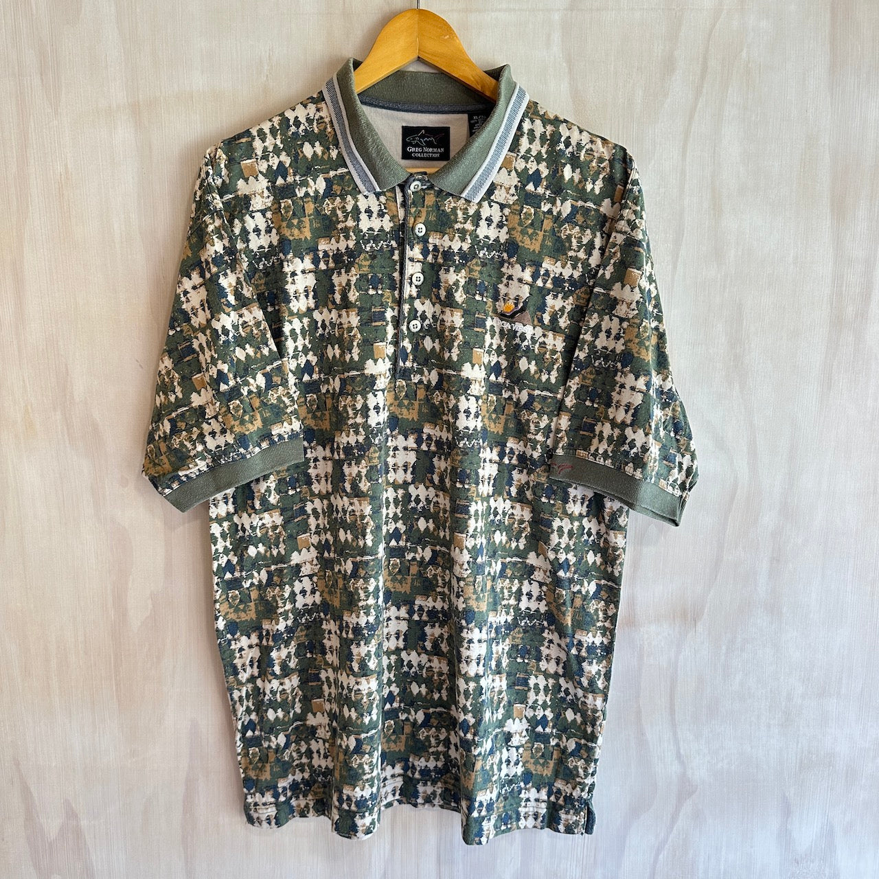 Vintage Greg Norman Abstract Polo PGA West (XL)