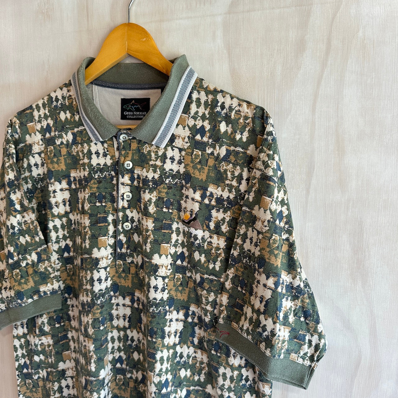 Vintage Greg Norman Abstract Polo PGA West (XL)