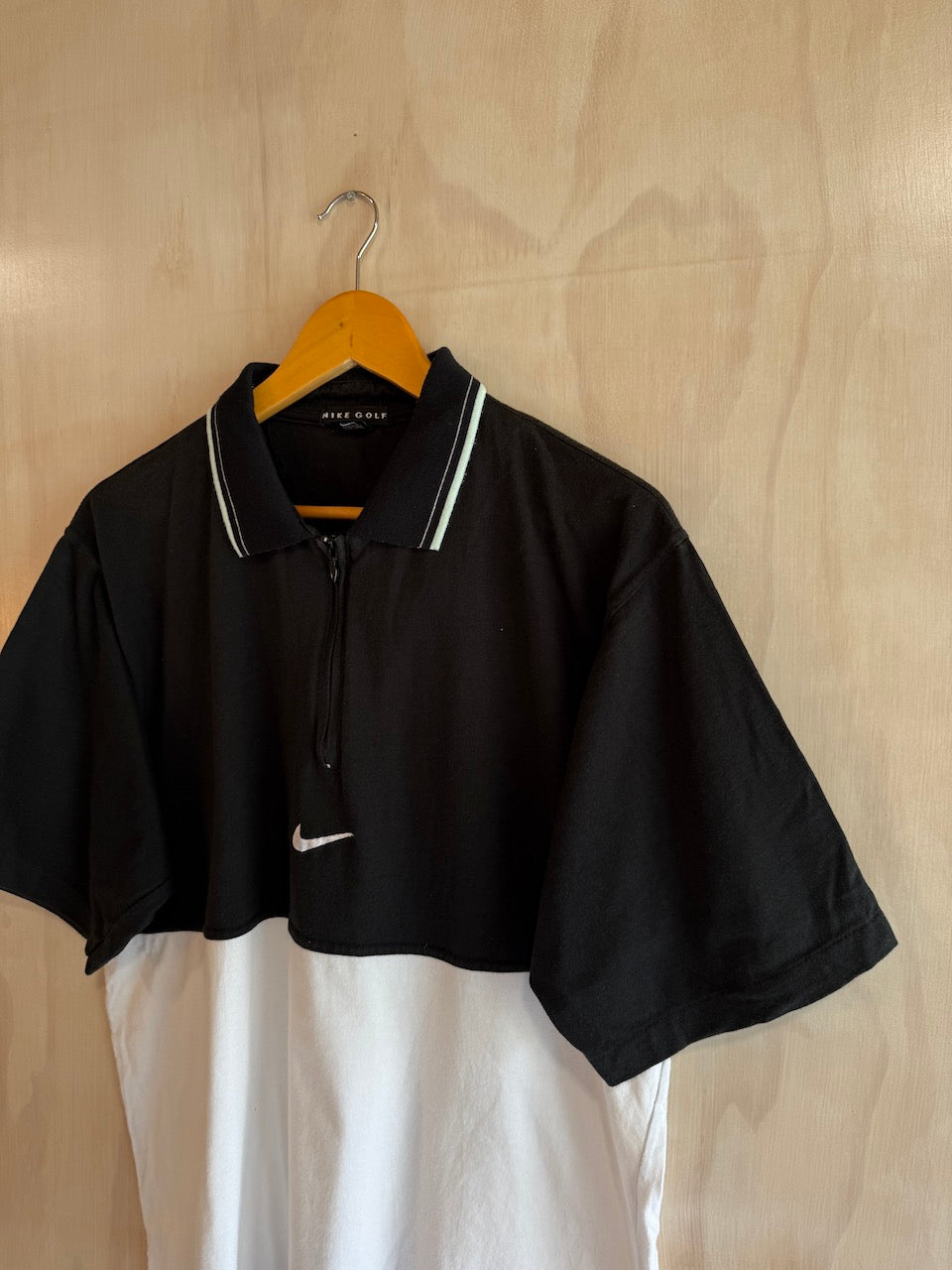 Vintage Center Swoosh 1/4 Zip Nike Golf Polo (M)