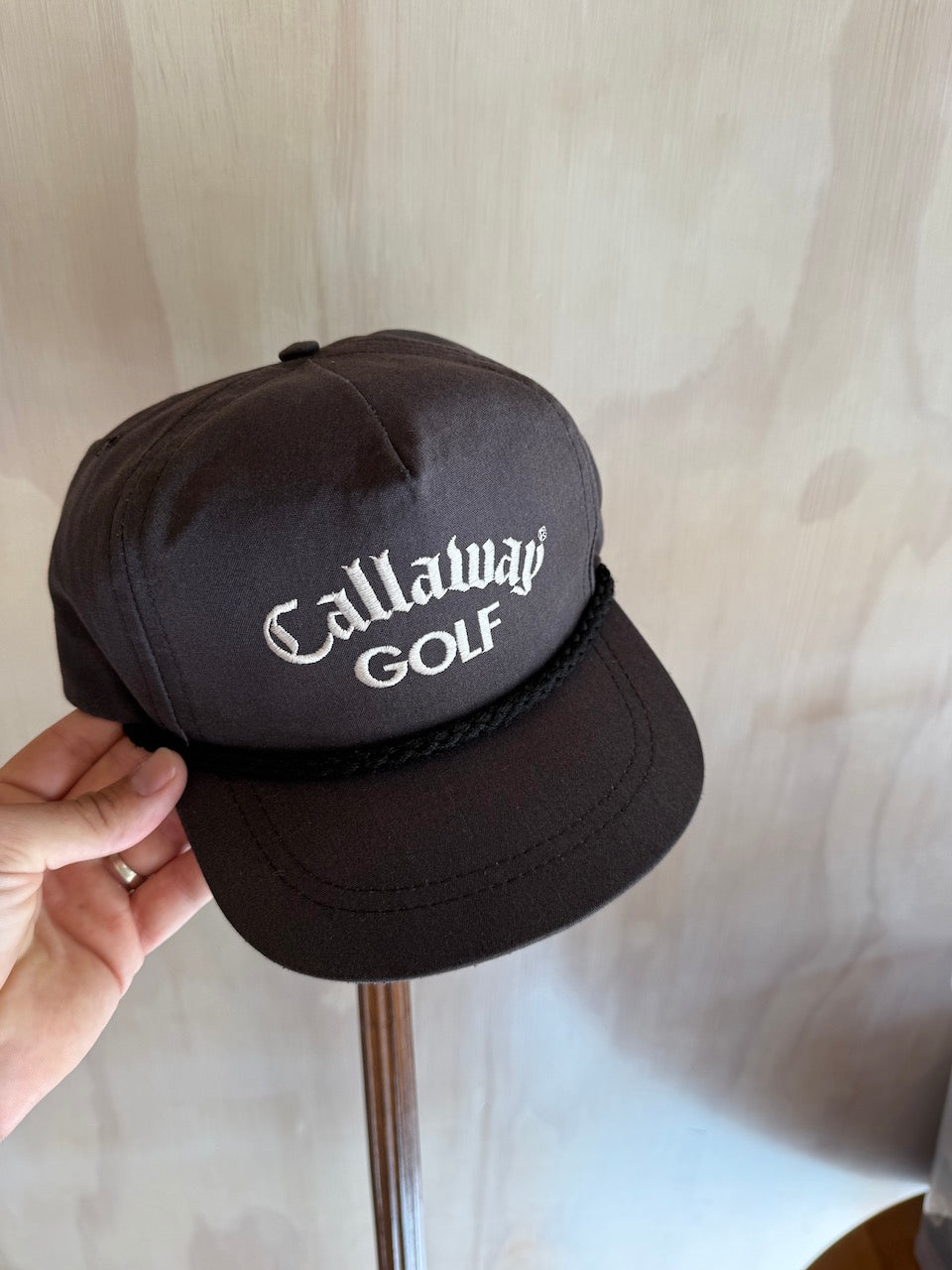 Vintage CallawayRipe Hat Leather Strap Golf Hat by La Mode