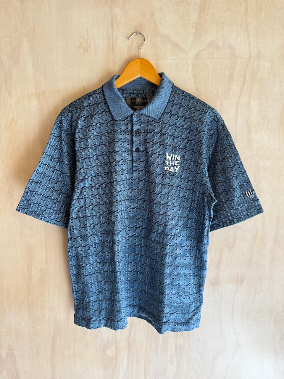 Vintage Nike WIN THE DAY Embroidered Golf Polo (S)