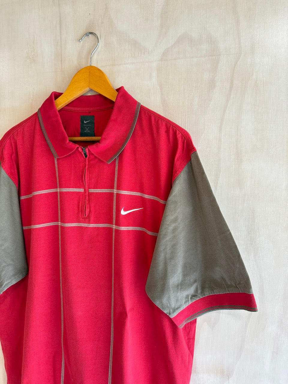 Vintage Tiger Woods Nike 1/4 Zip Golf Polo (XL)