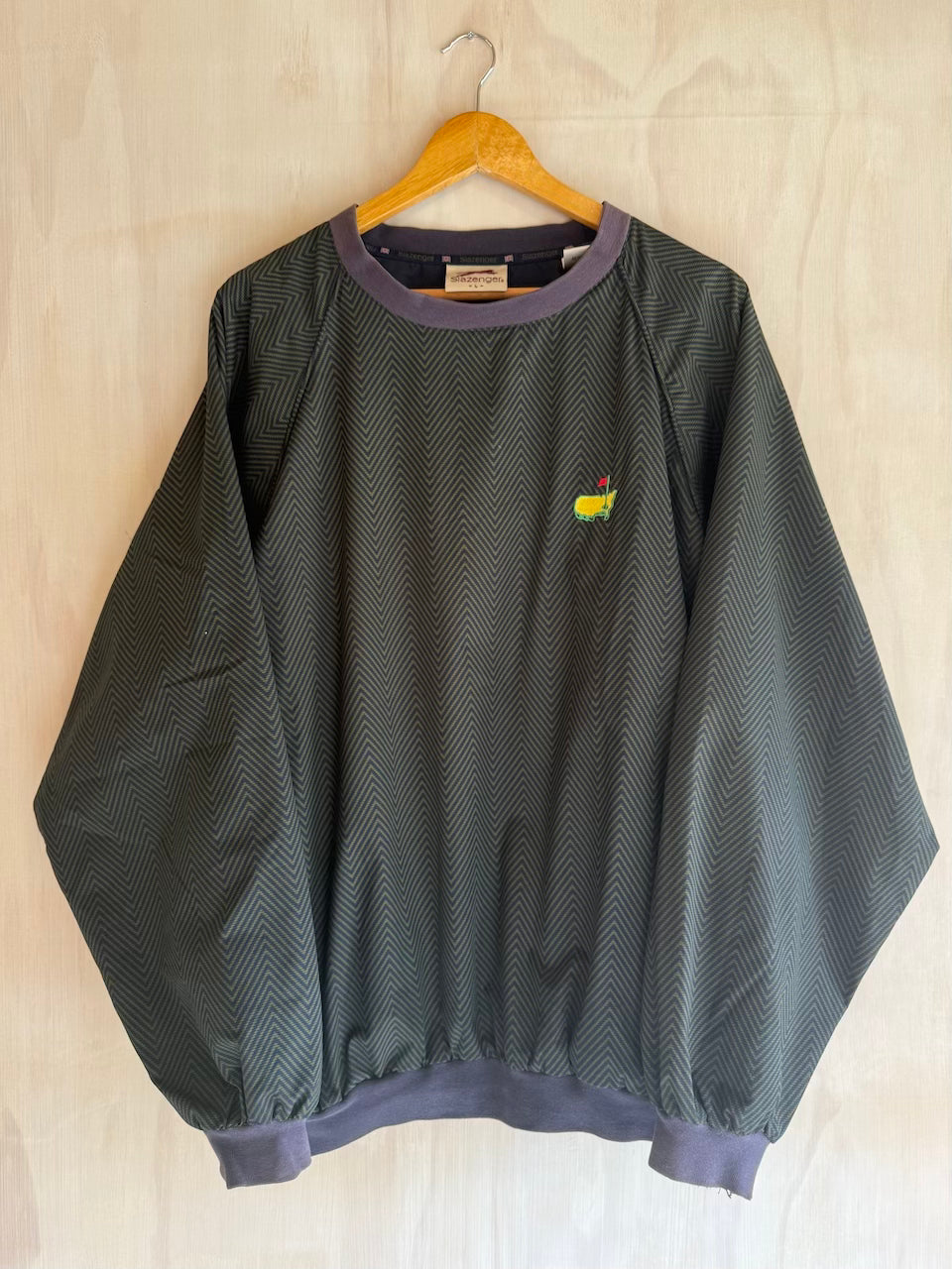 Vintage Geometric Masters Golf Pullover by Slazenger (L)
