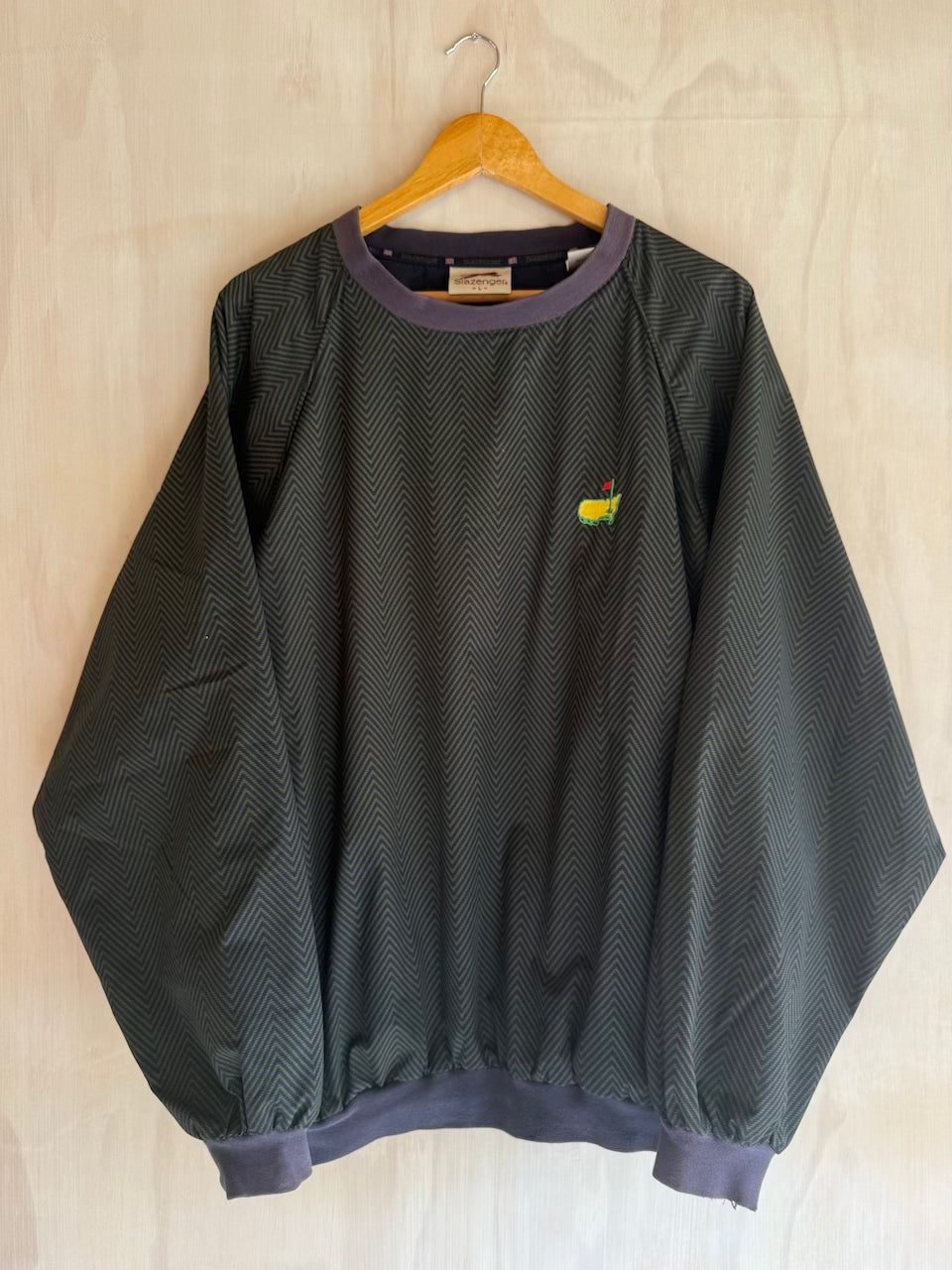 Vintage Geometric Masters Golf Pullover by Slazenger (L)