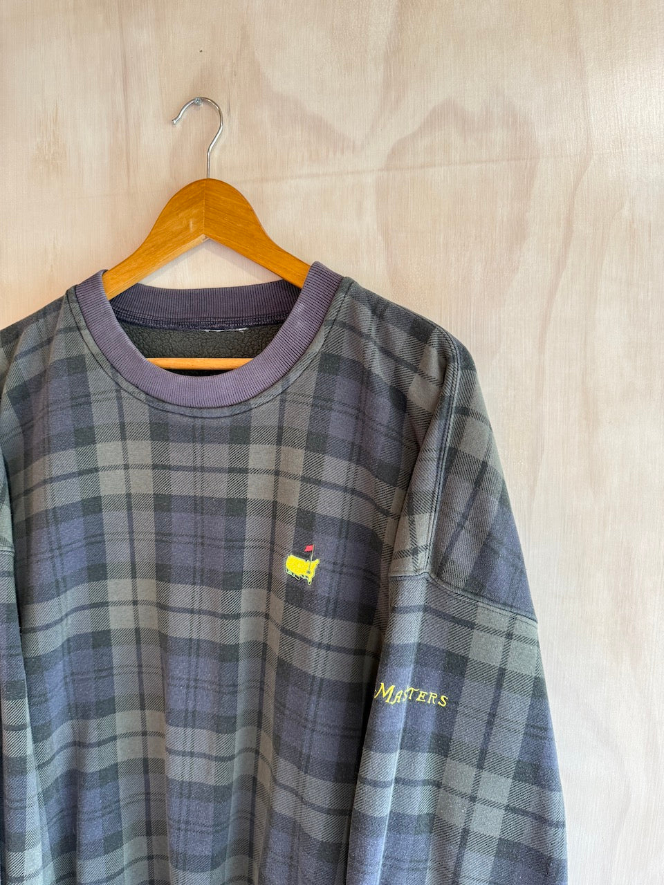 Vintage Plaid Green Masters Golf Crewneck (XL)