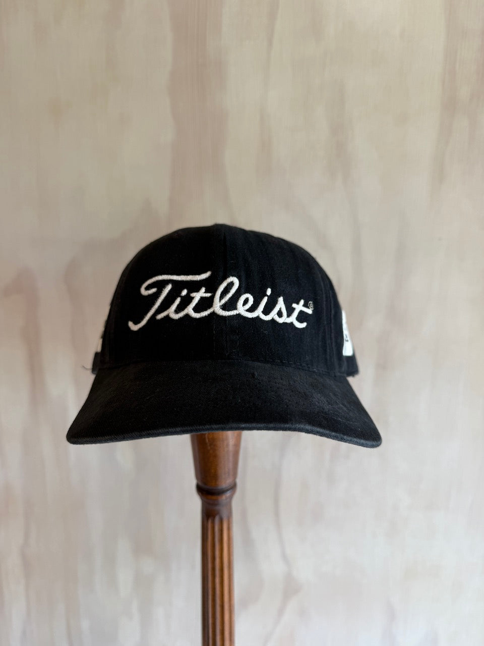 Vintage Titleist Golf Leather Strap Hat with Old school FJ Logos
