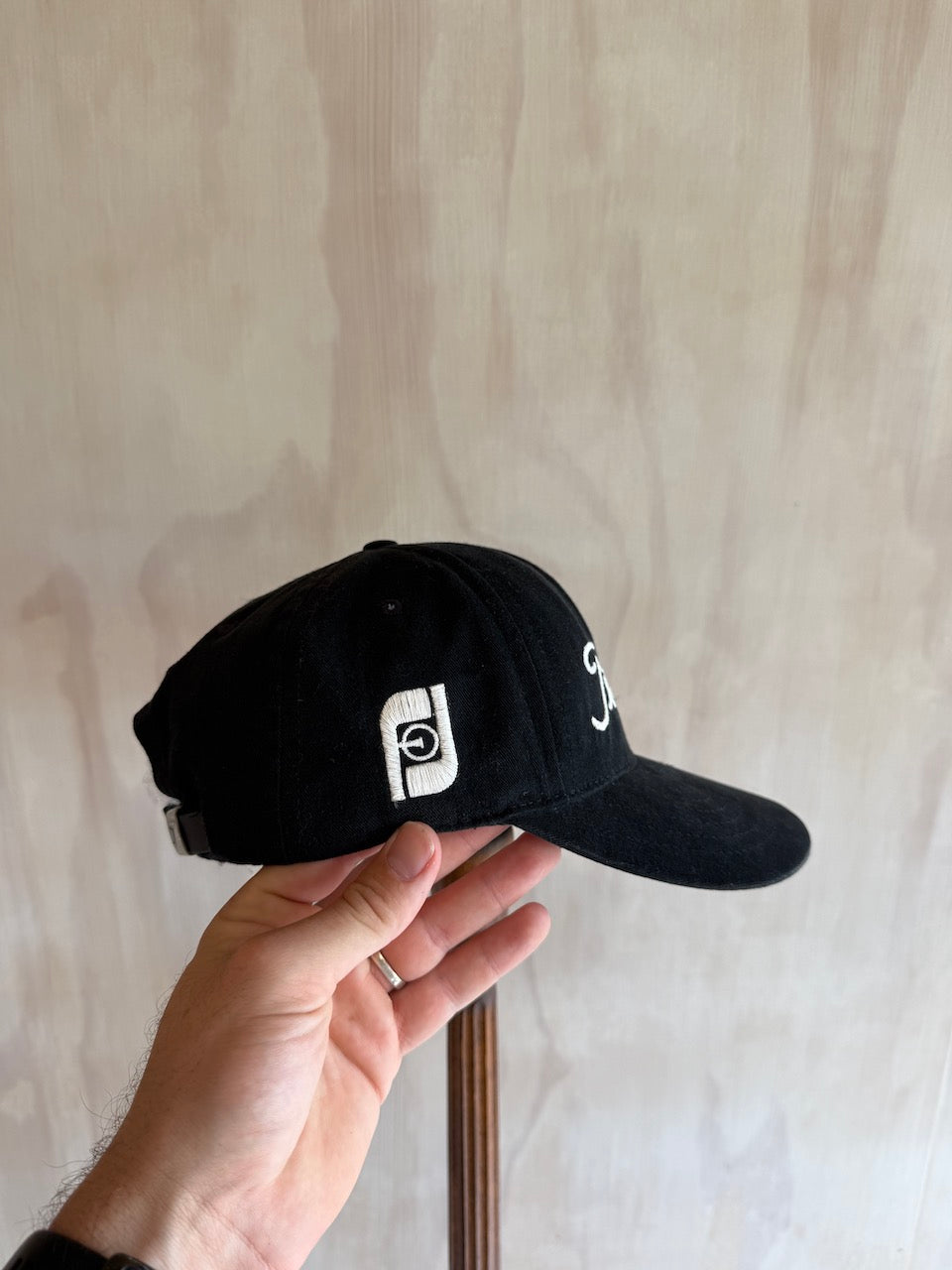 Vintage Titleist Golf Leather Strap Hat with Old school FJ Logos