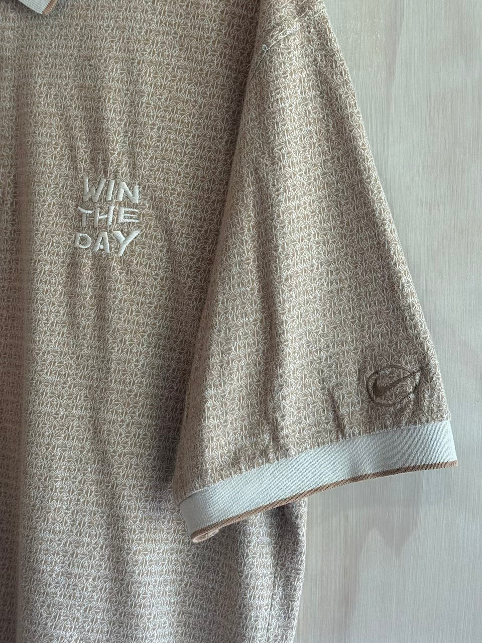 Vintage Nike WIN THE DAY Embroidered Golf Polo (XL)