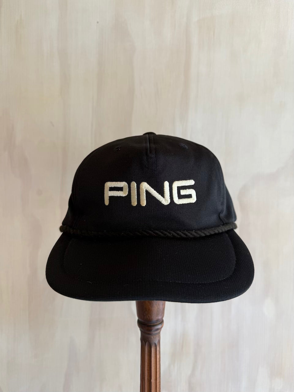 Vintage PING Japanese Golf Rope Hat Zip Back