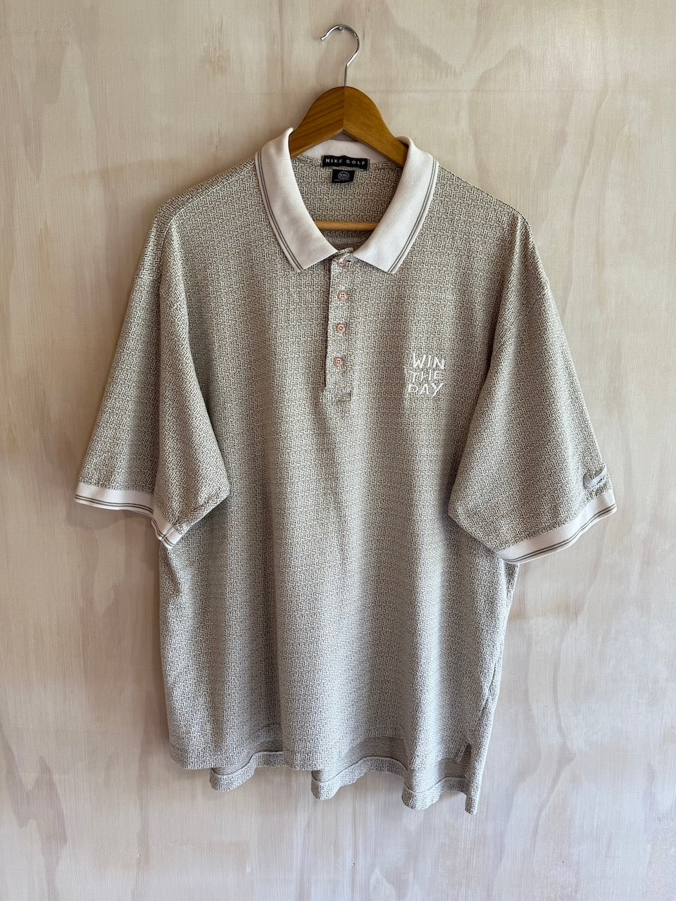 Vintage Nike Golf Polo Win The Day embroidered (XXL)