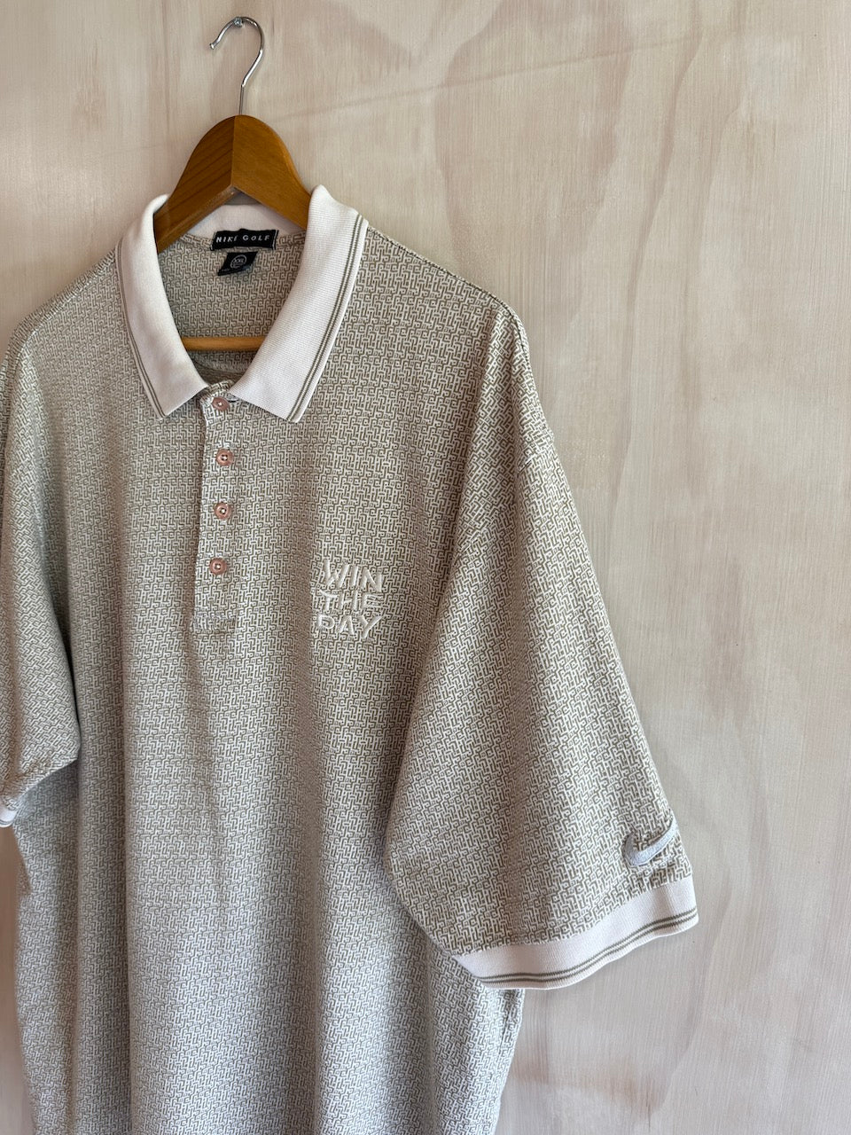 Vintage Nike Golf Polo Win The Day embroidered (XXL)