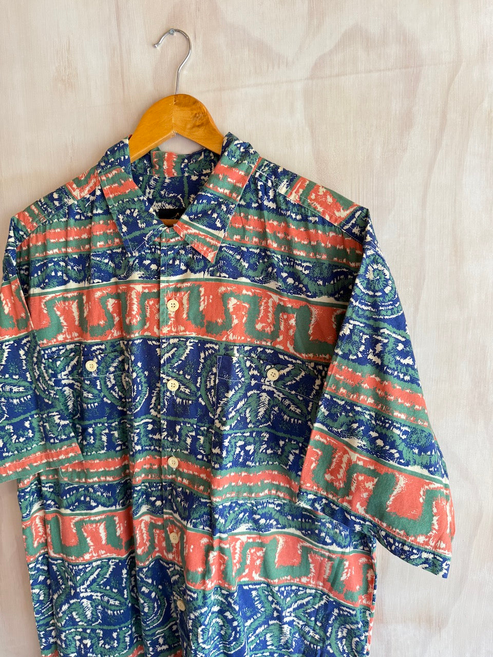 Vintage Greg Norman Abstract Golf Shirt (XL)