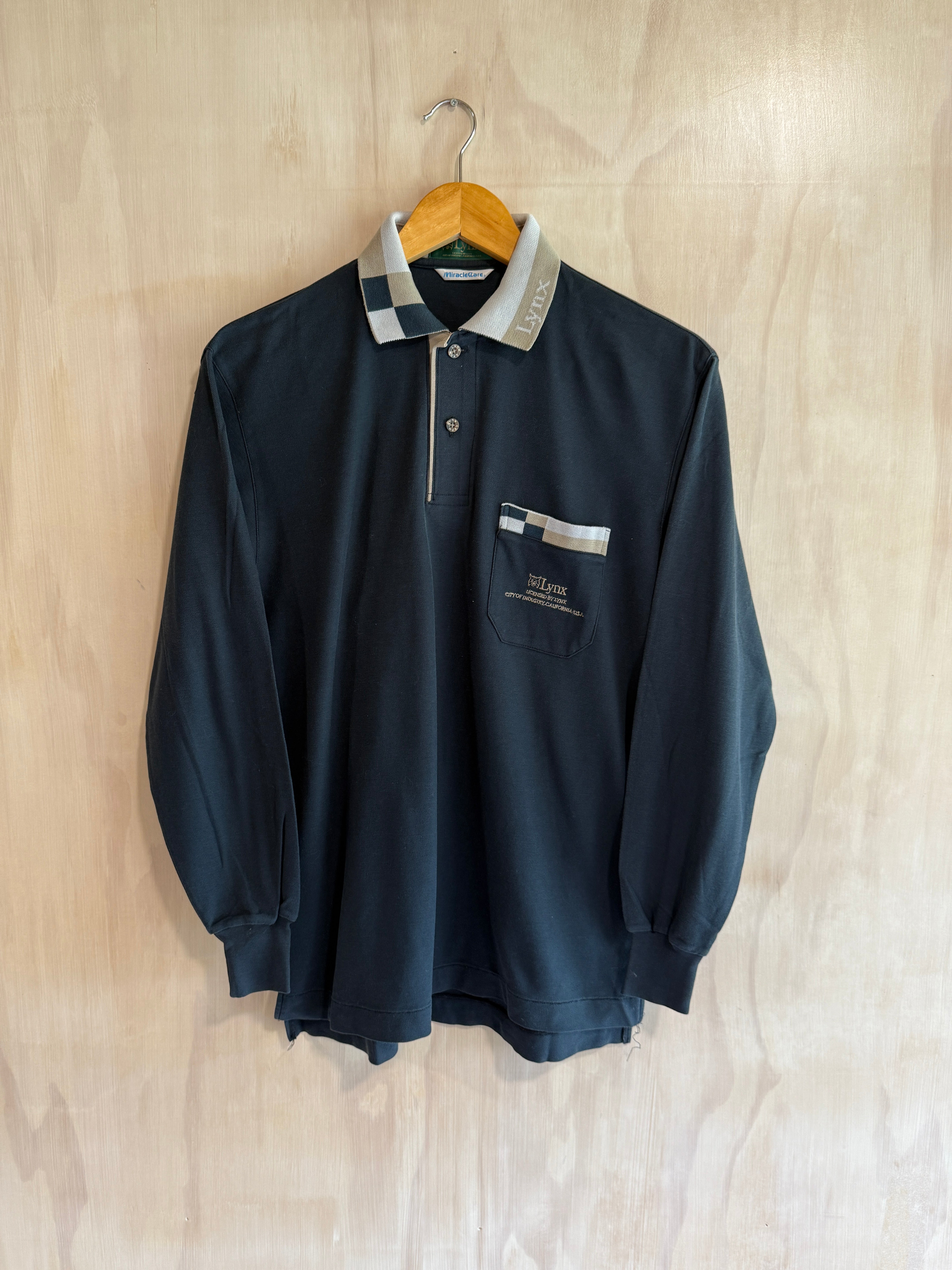 Vintage Lynx Long Sleeve Golf Polo (S)