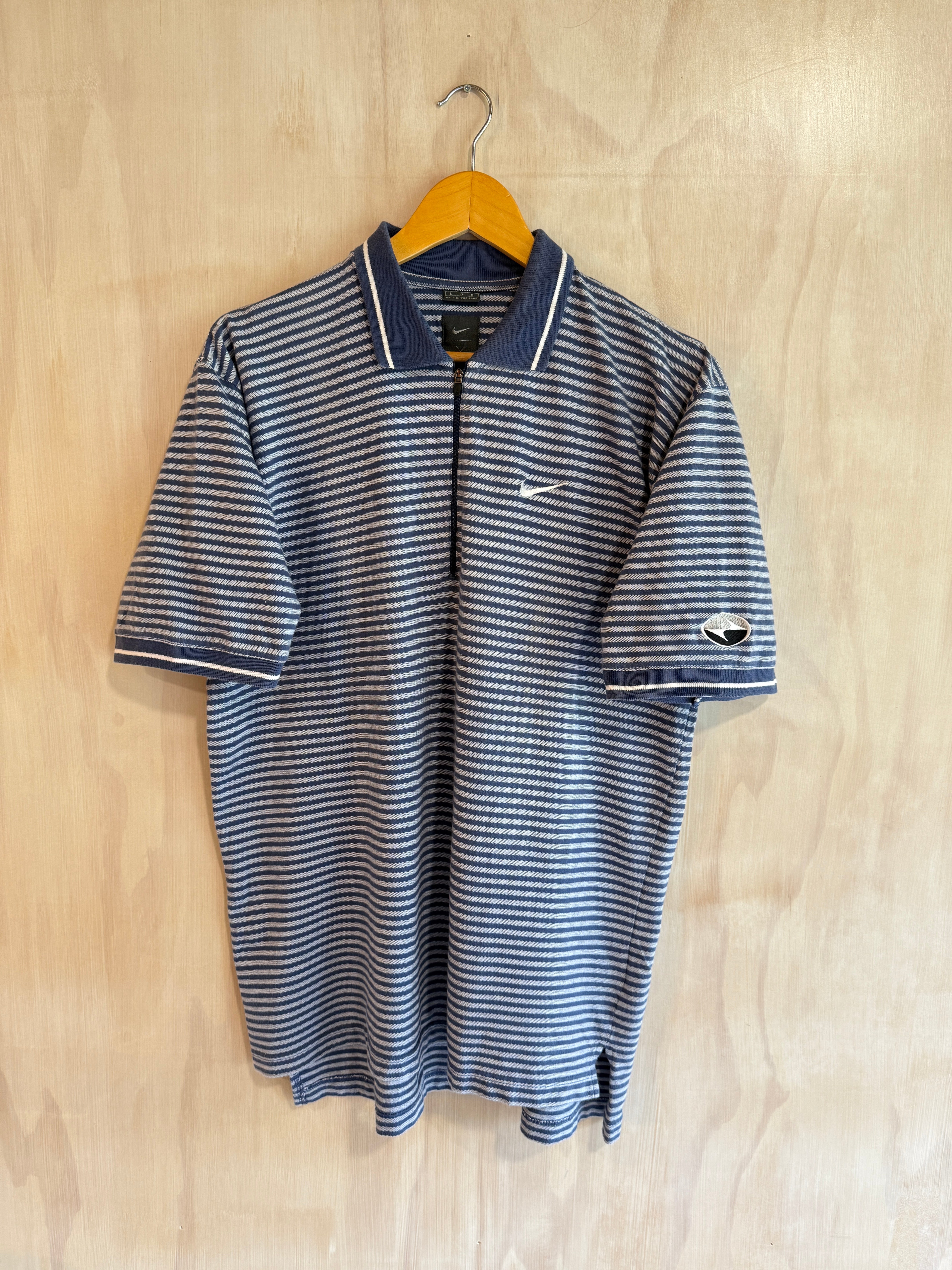 Vintage Tiger Woods Nike 1/4 Zip Golf Polo (L)