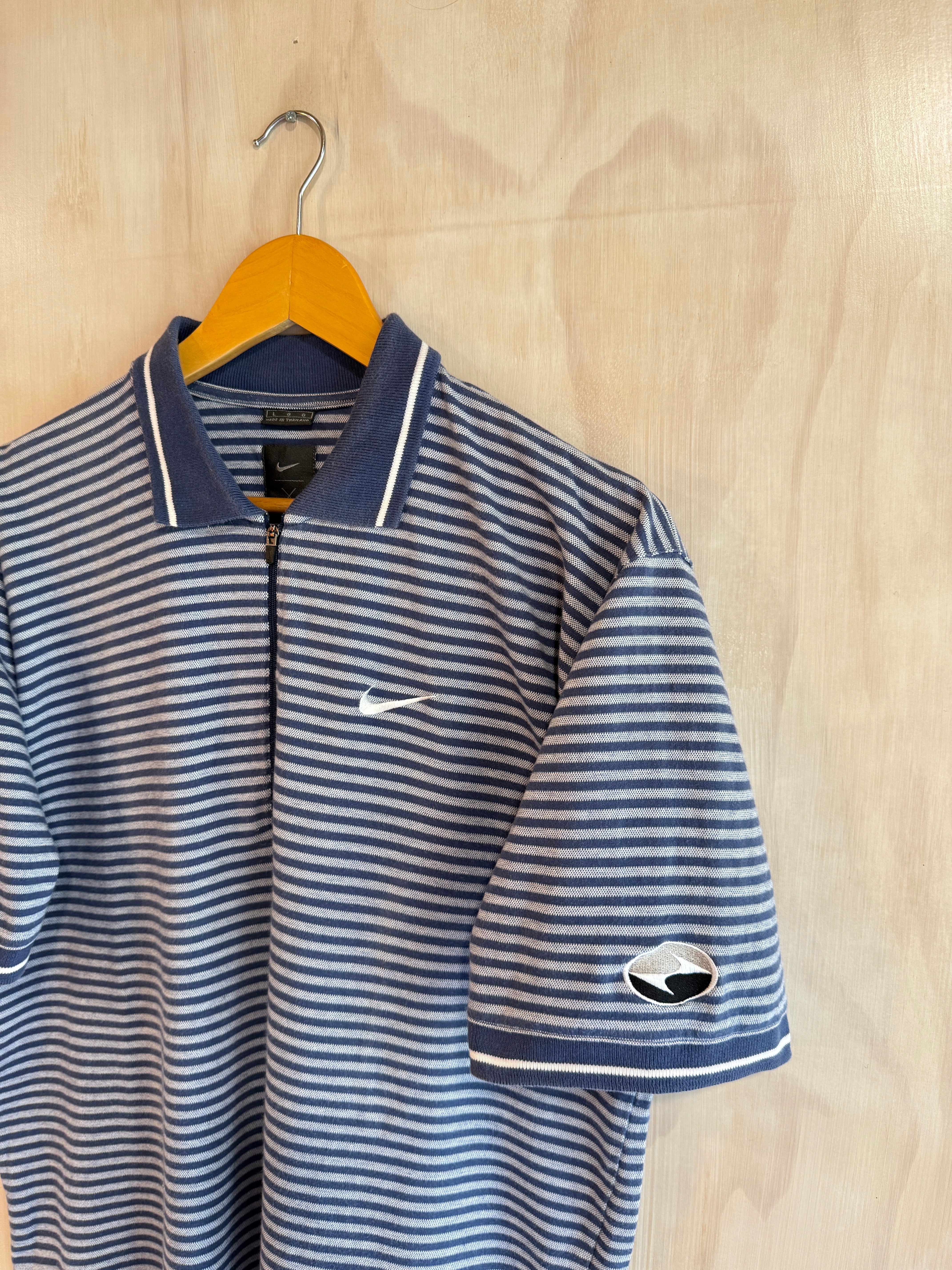 Vintage Tiger Woods Nike 1/4 Zip Golf Polo (L)