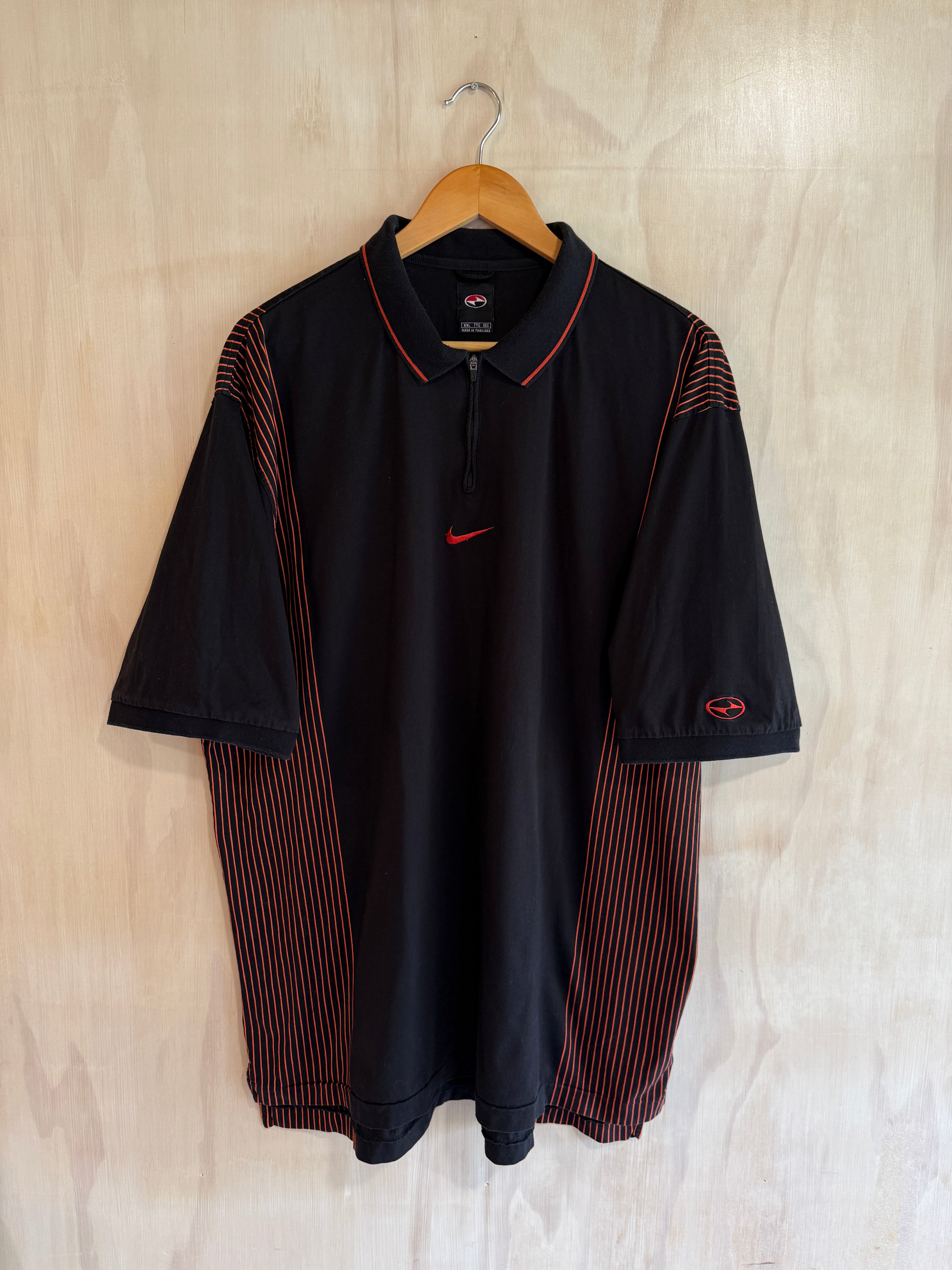 Vintage Tiger Woods Nike 1/4 Zip Golf Polo (XXL)