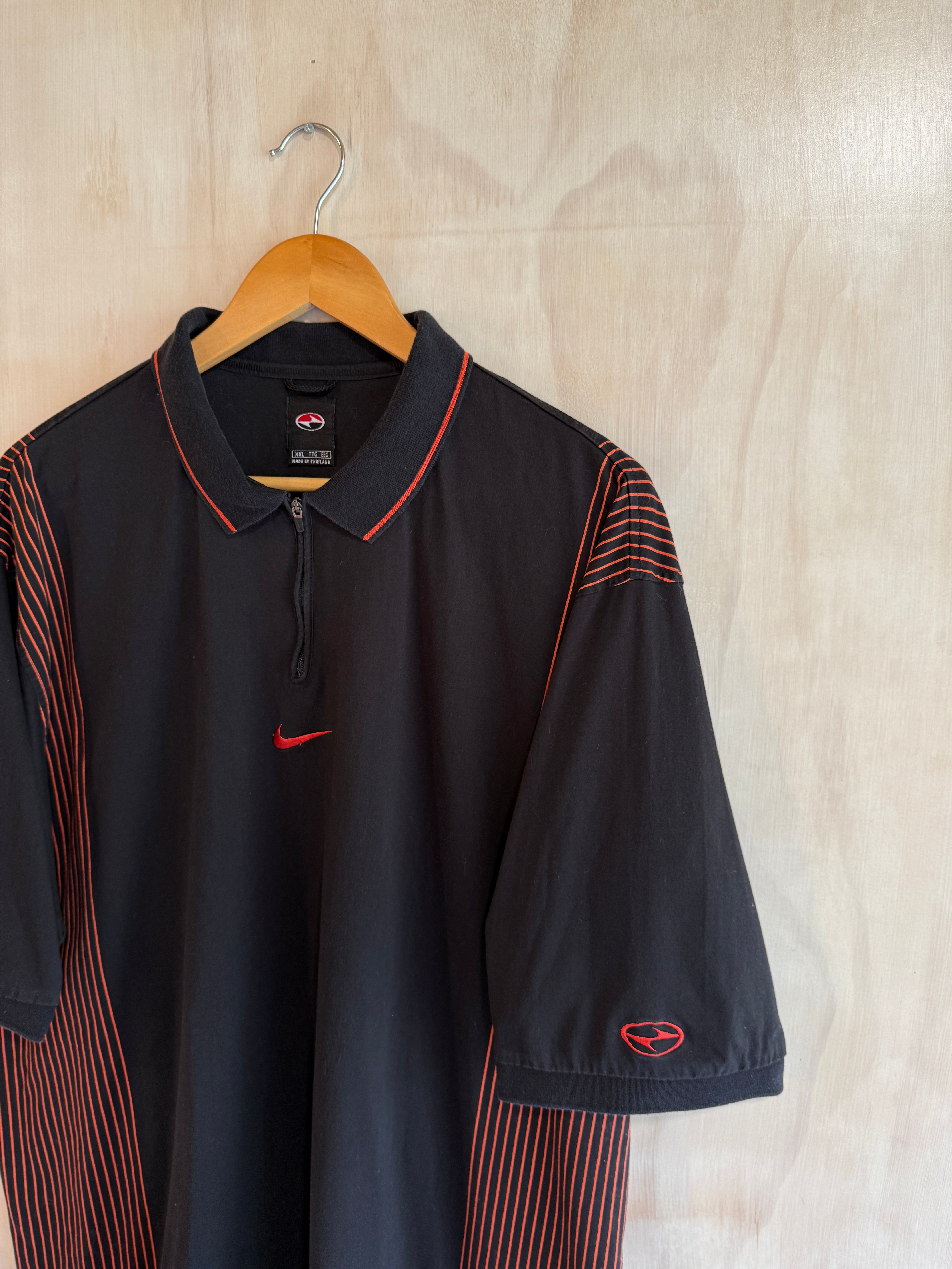 Vintage Tiger Woods Nike 1/4 Zip Golf Polo (XXL)