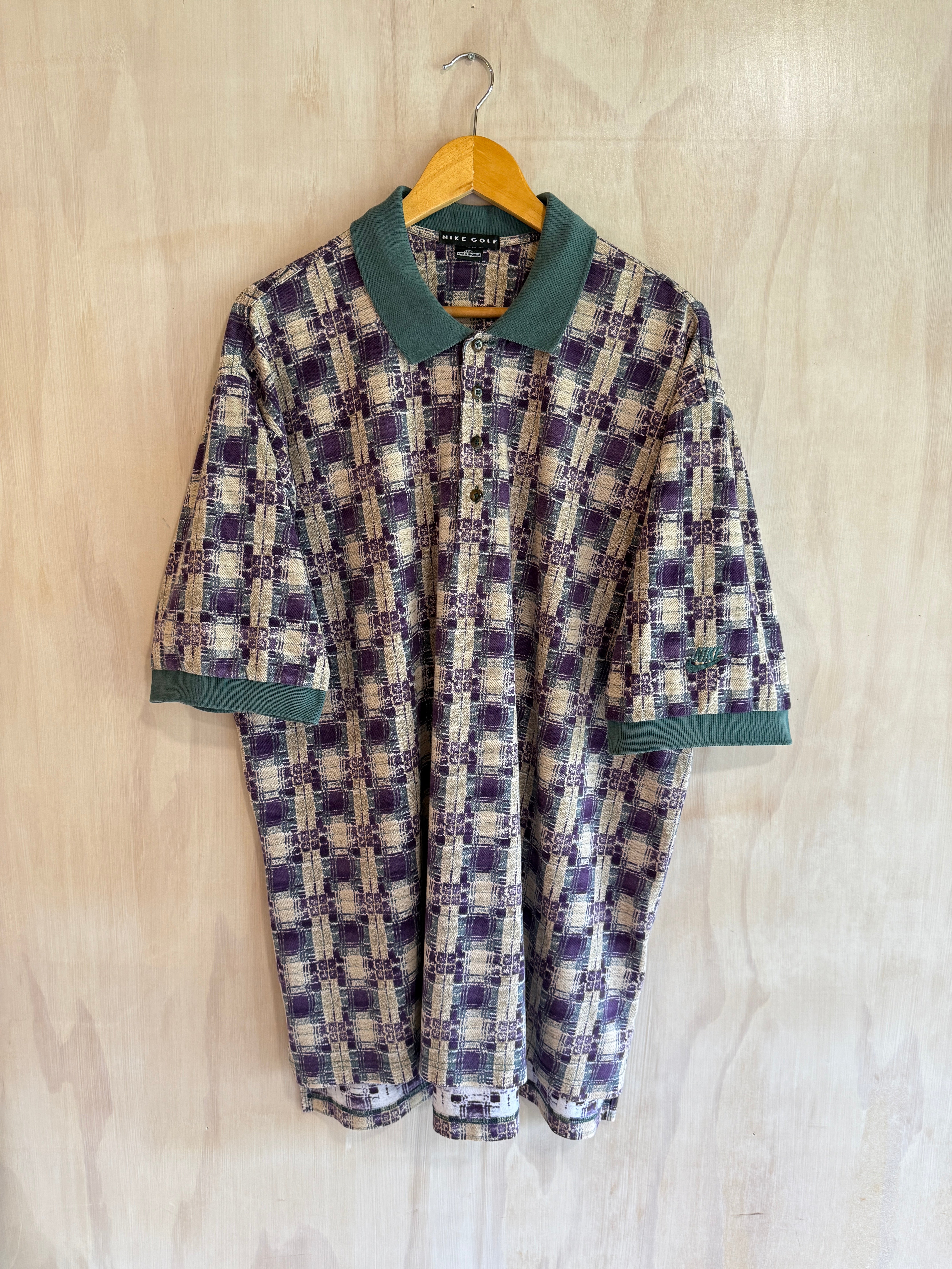 Vintage Geometric Nike Golf Polo (XXL)