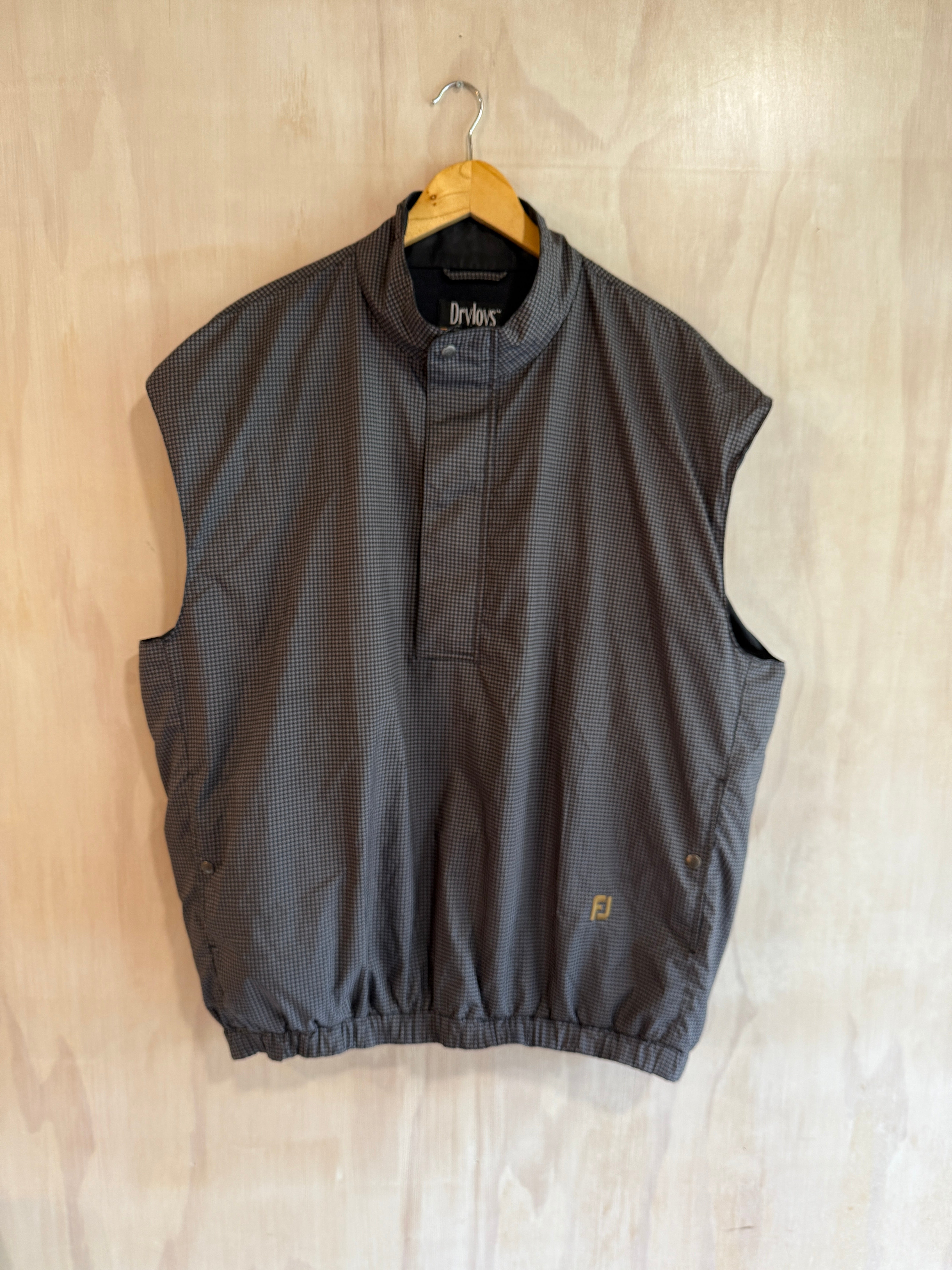 Vintage DryJoys FJ Houndstoth Golf Vest (XL)