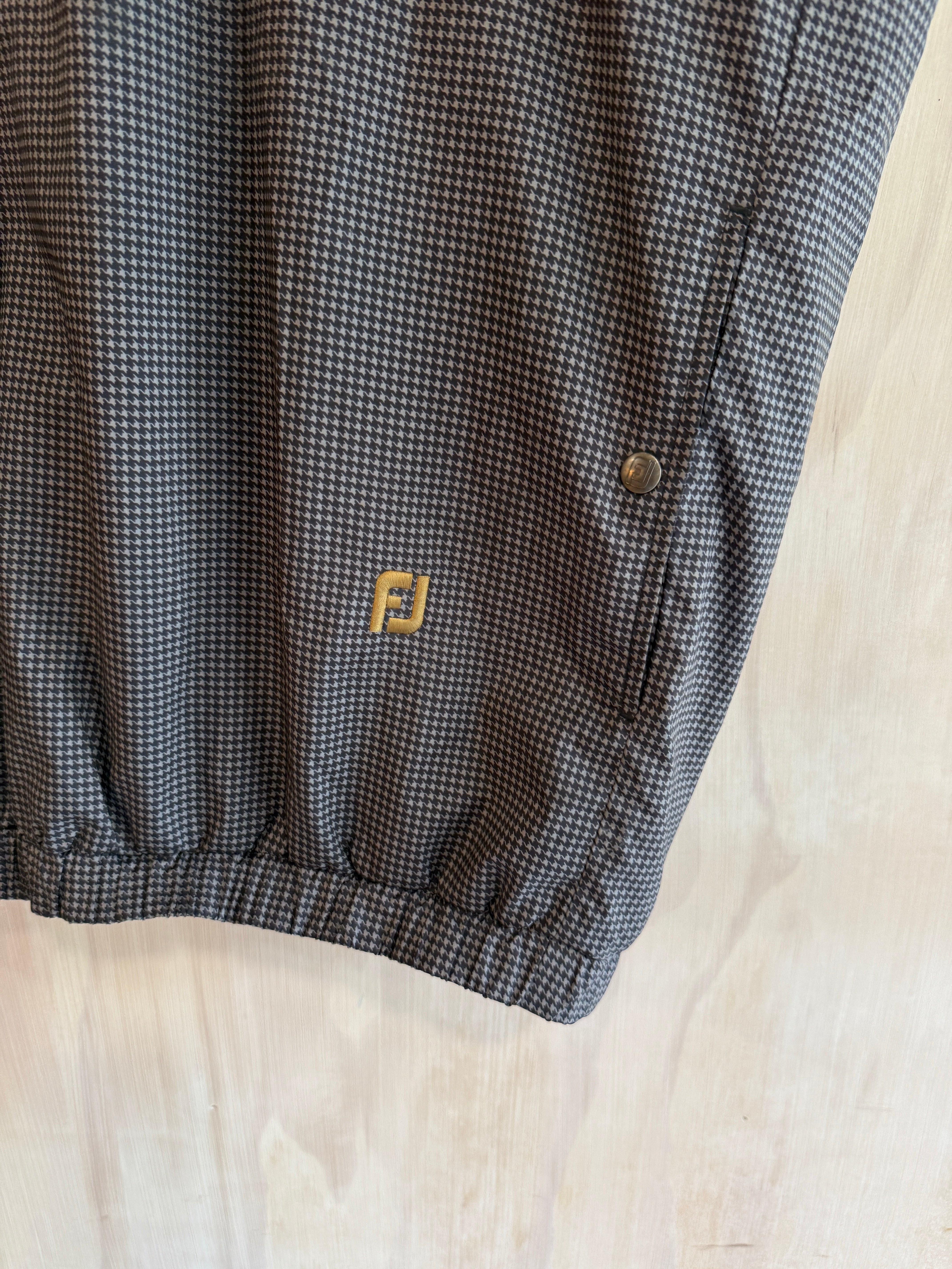 Vintage DryJoys FJ Houndstoth Golf Vest (XL)