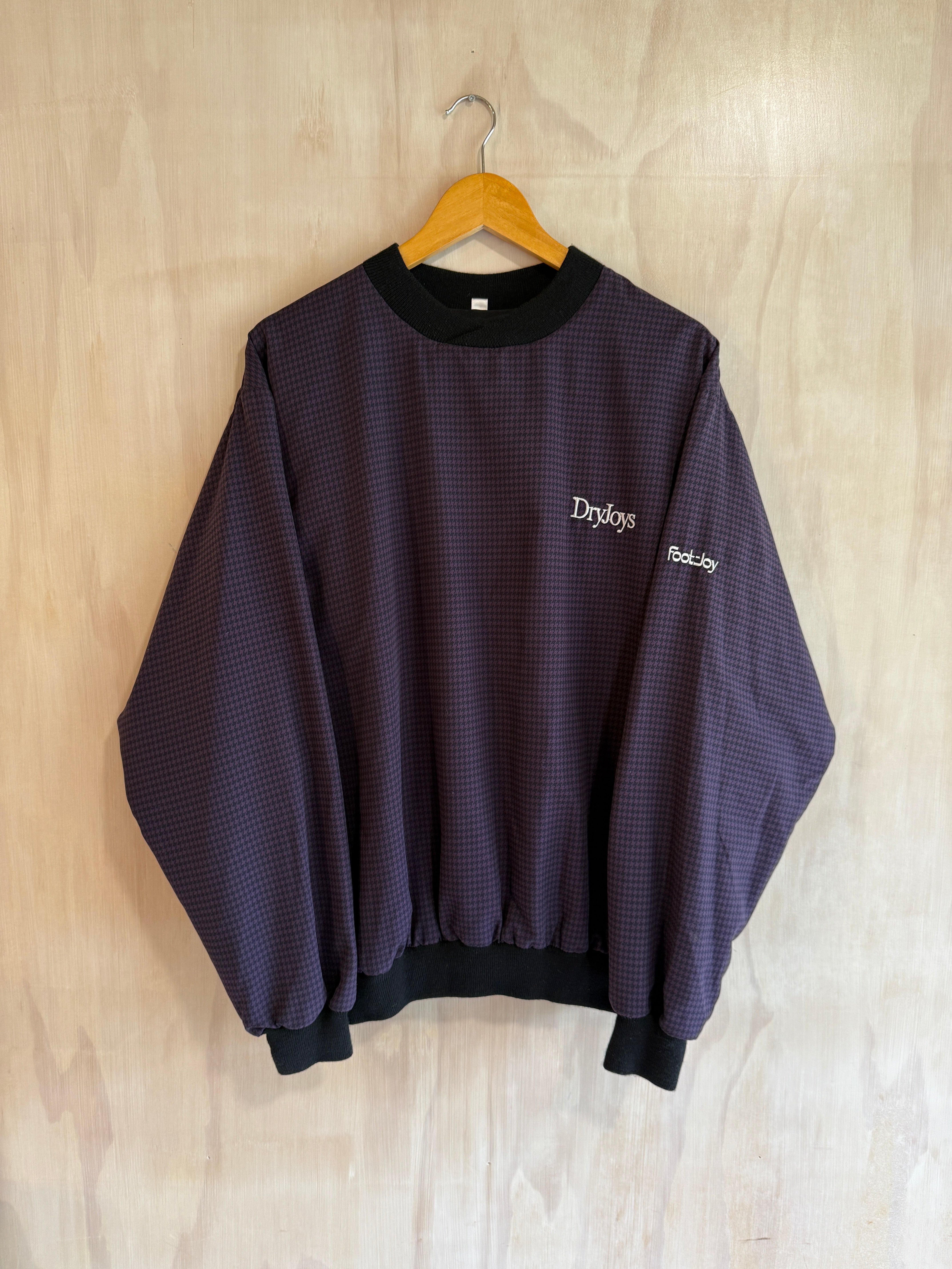 Vintage DryJoys FJ Houndstoth Golf Pullover (L)