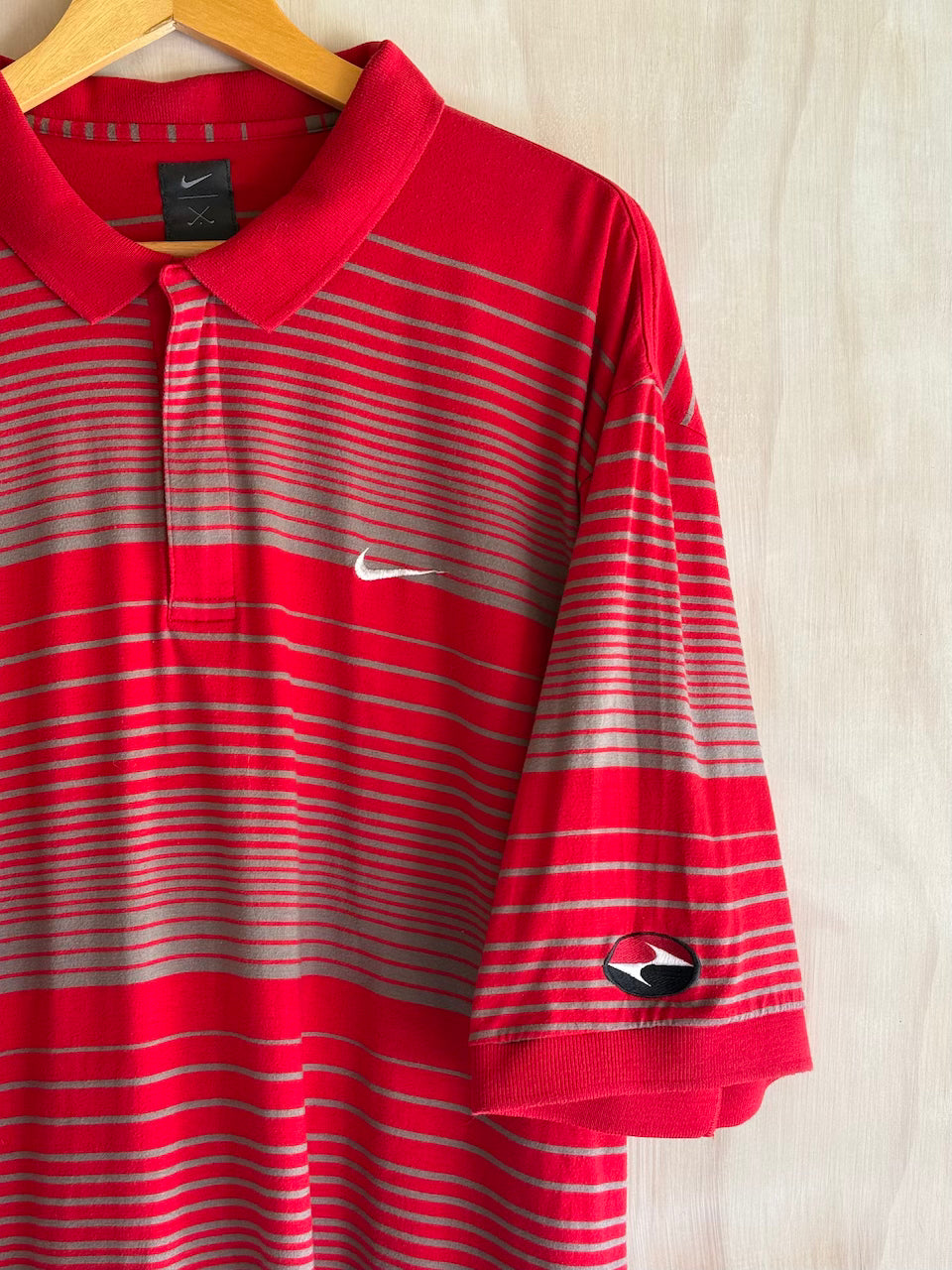 Vintage Nike Tiger Woods Sunday Red 1/4 Zip Golf Polo (XL)