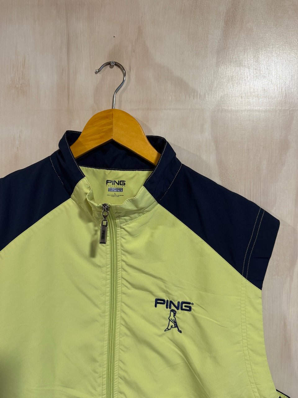 PING Highlighter Green Golf Vest (L)