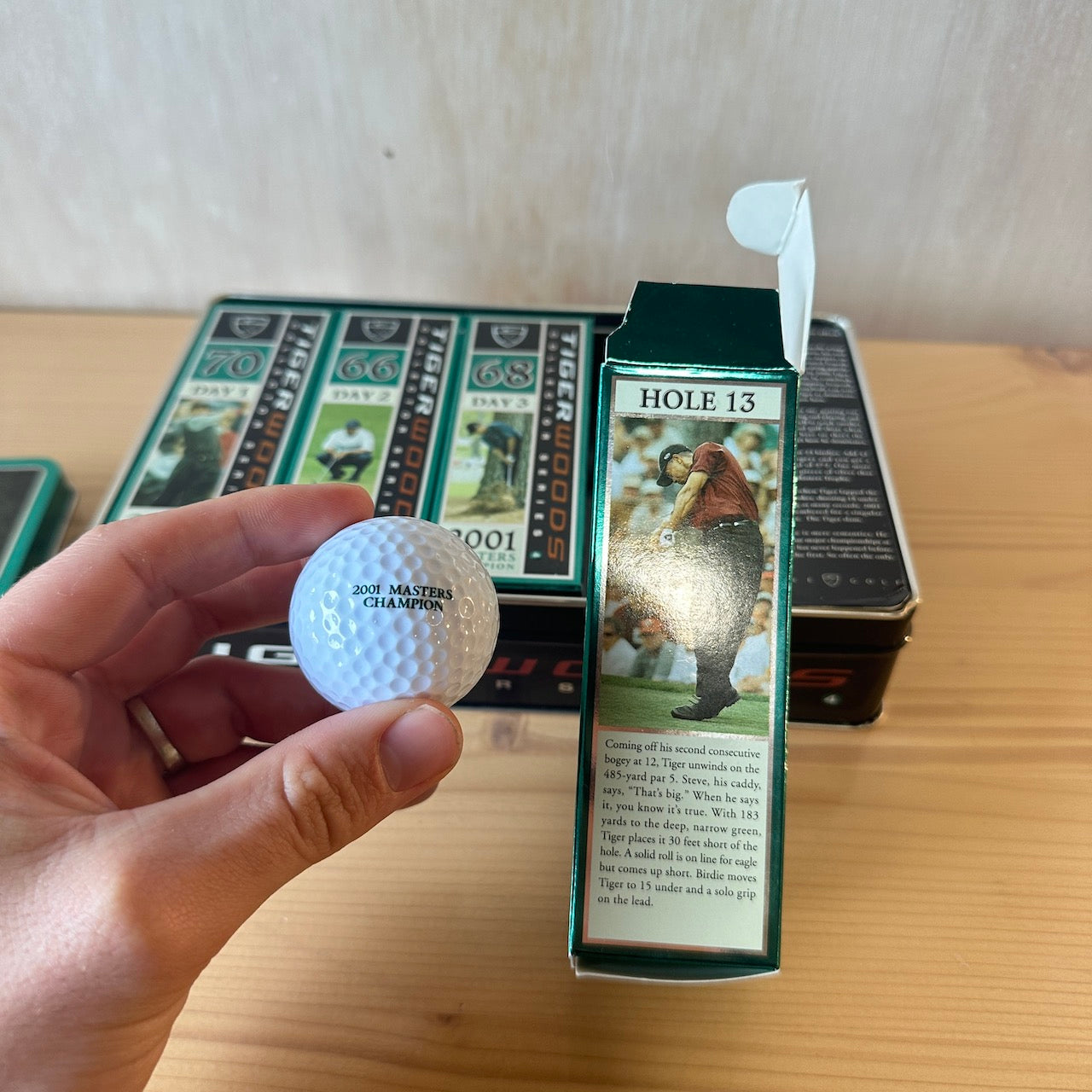 2001 Nike Tiger Woods Collector Series 4 Masters Golf Balls