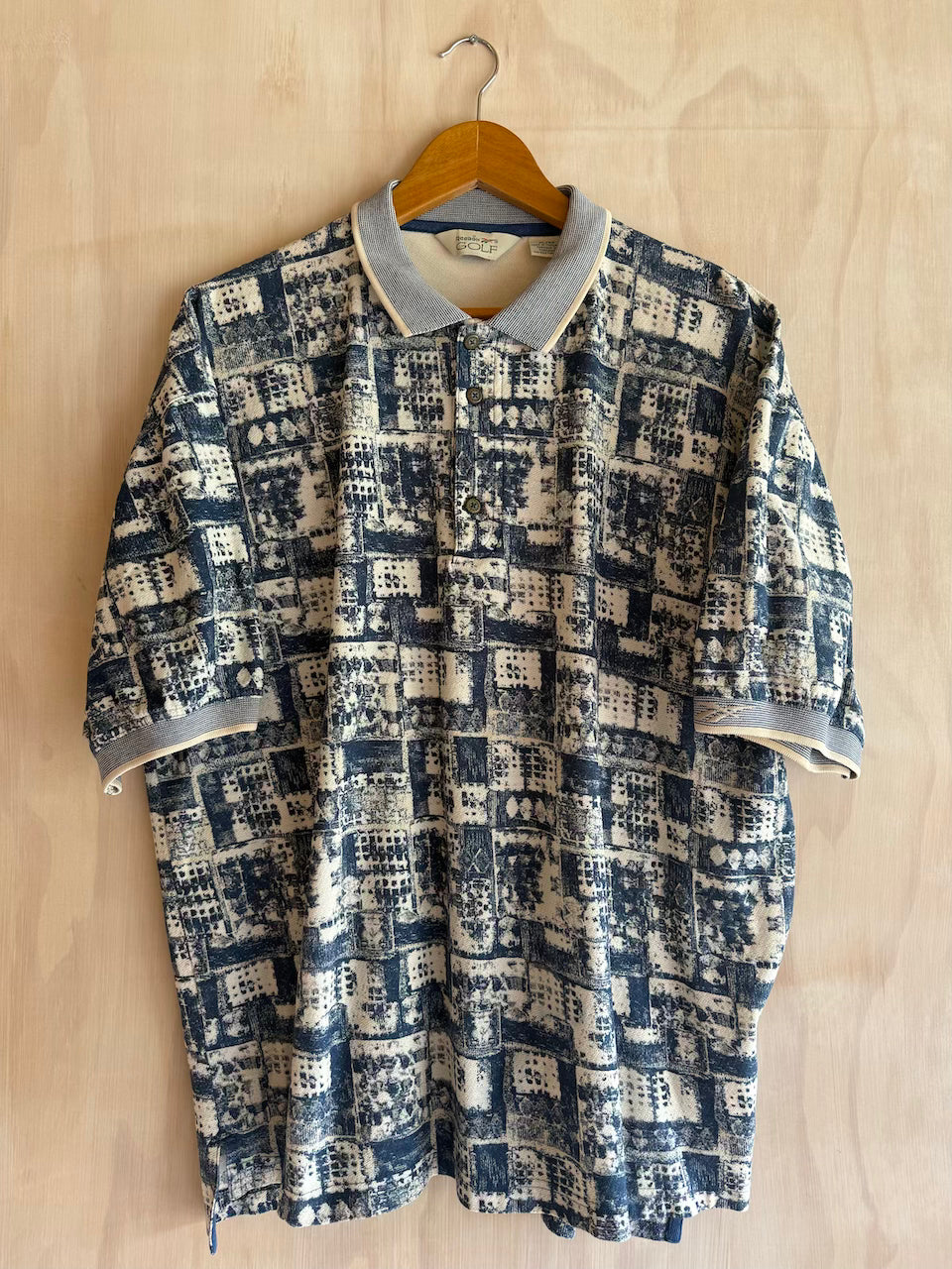 Vintage Abstract Reebok Golf Polo (Short XL)