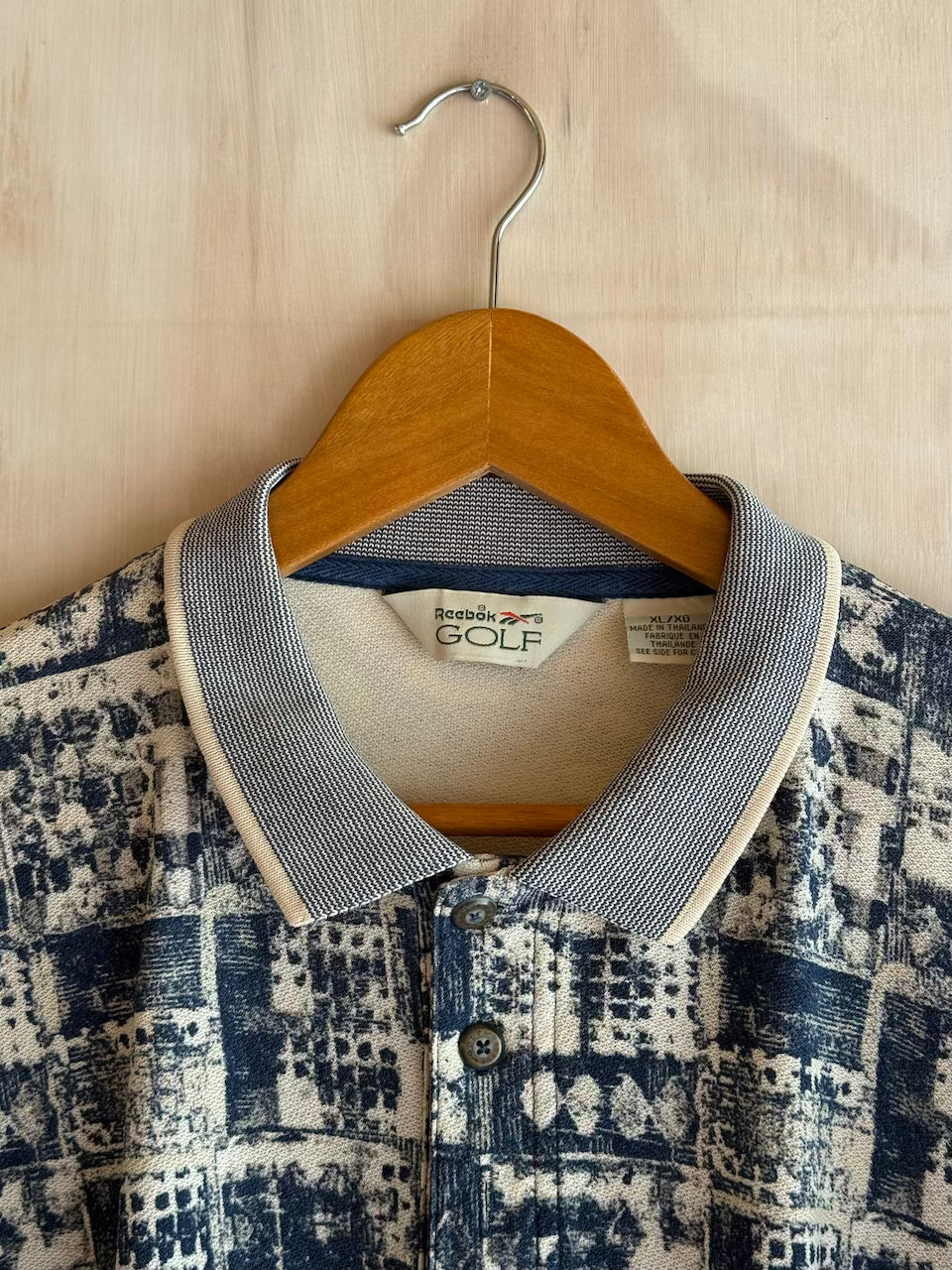 Vintage Abstract Reebok Golf Polo (Short XL)