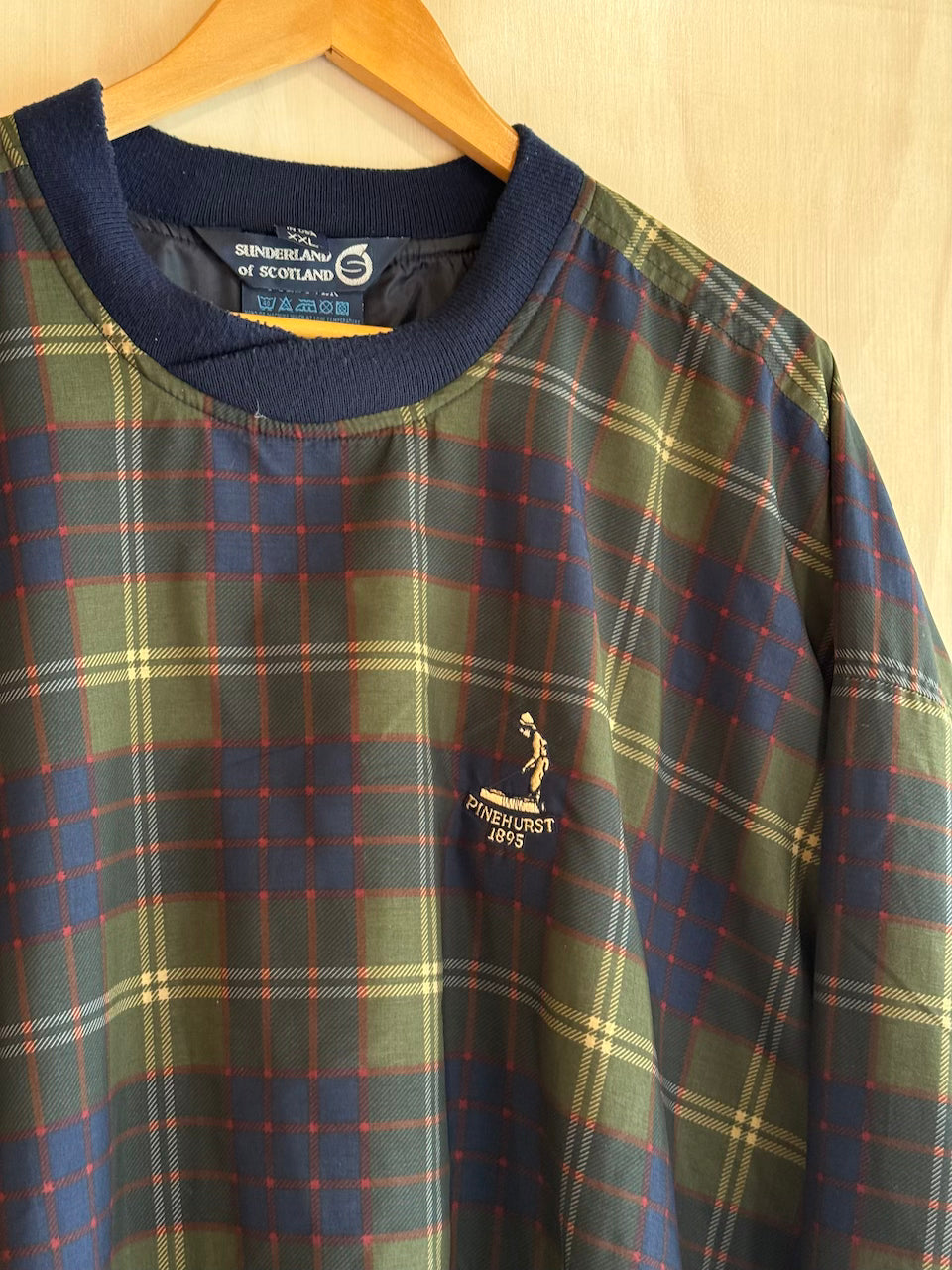 Vintage Pinehurst Plaid Golf Pullover (XXL)
