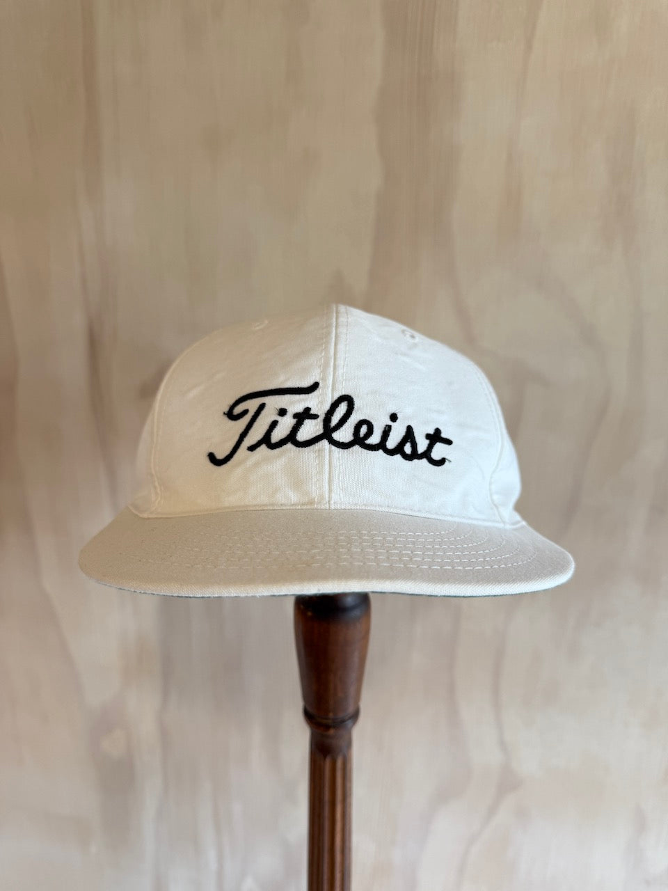Vintage Texace Titleist Wide Brim Leather Strap Golf Hat