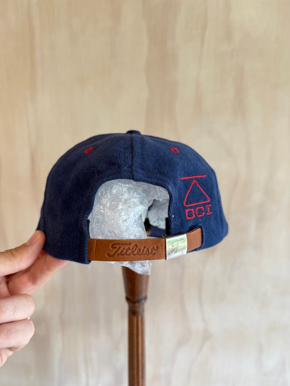 Vintage Titleist Dci Golf Hat Leather Strap