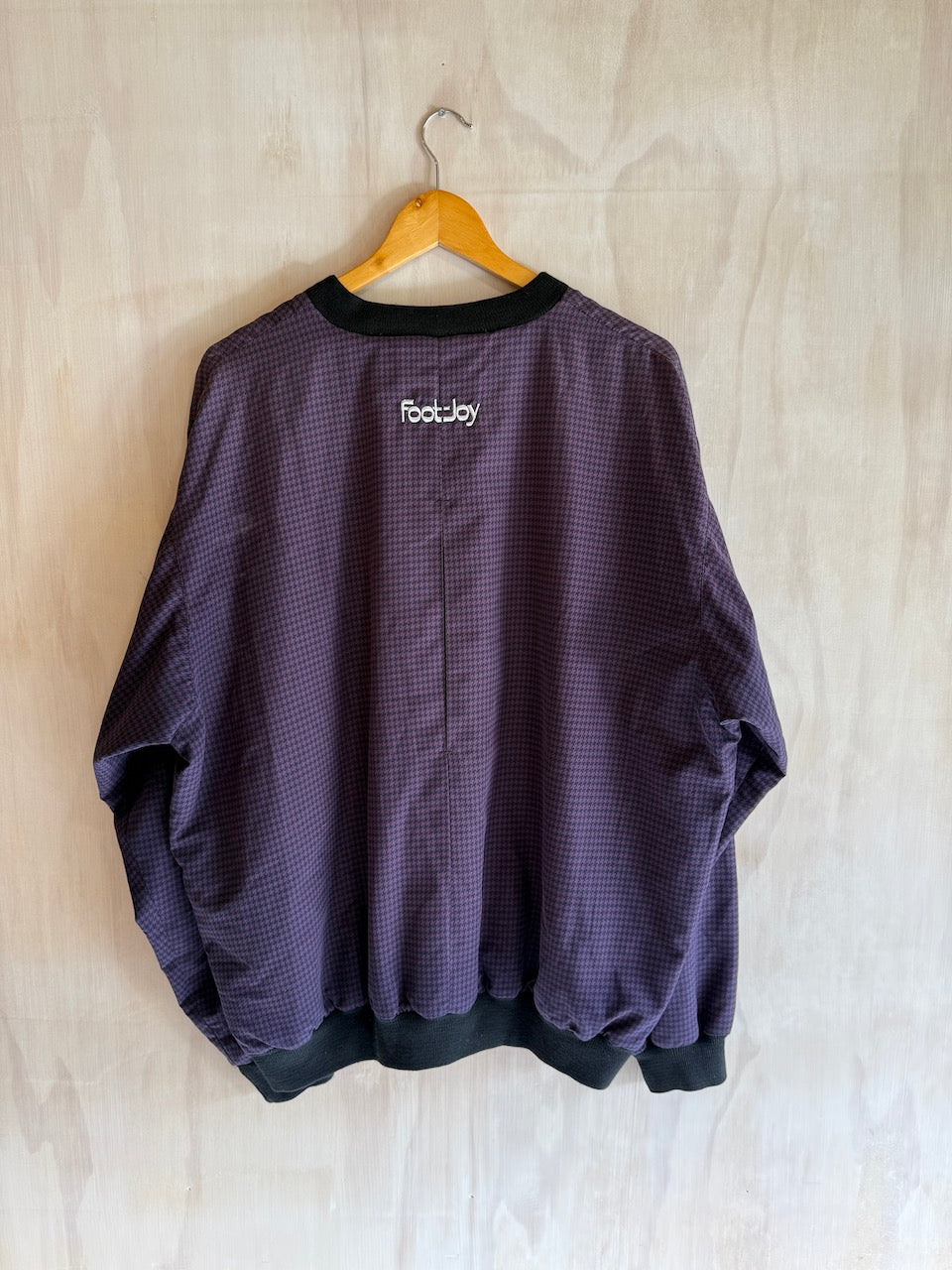 Vintage DryJoys Houndstooth Golf Pullover (L)