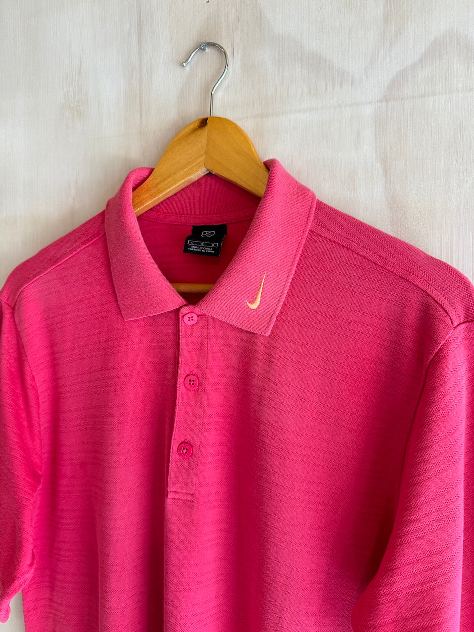 Y2K Nike Collar Swoosh Golf Polo (M)