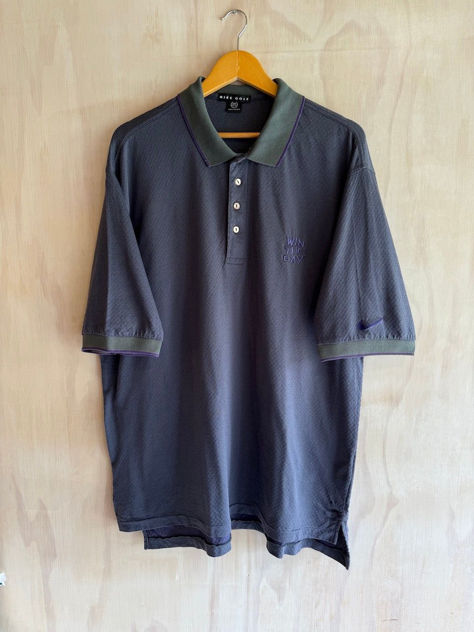 Vintage Nike Win The Day embroidered Golf Polo (XXL)