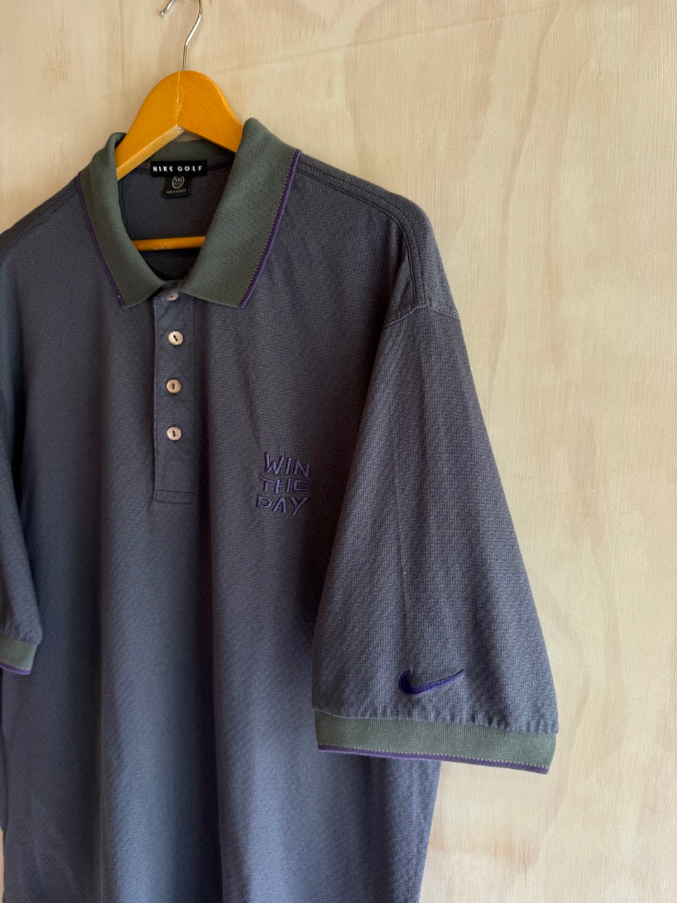 Vintage Nike Win The Day embroidered Golf Polo (XXL)