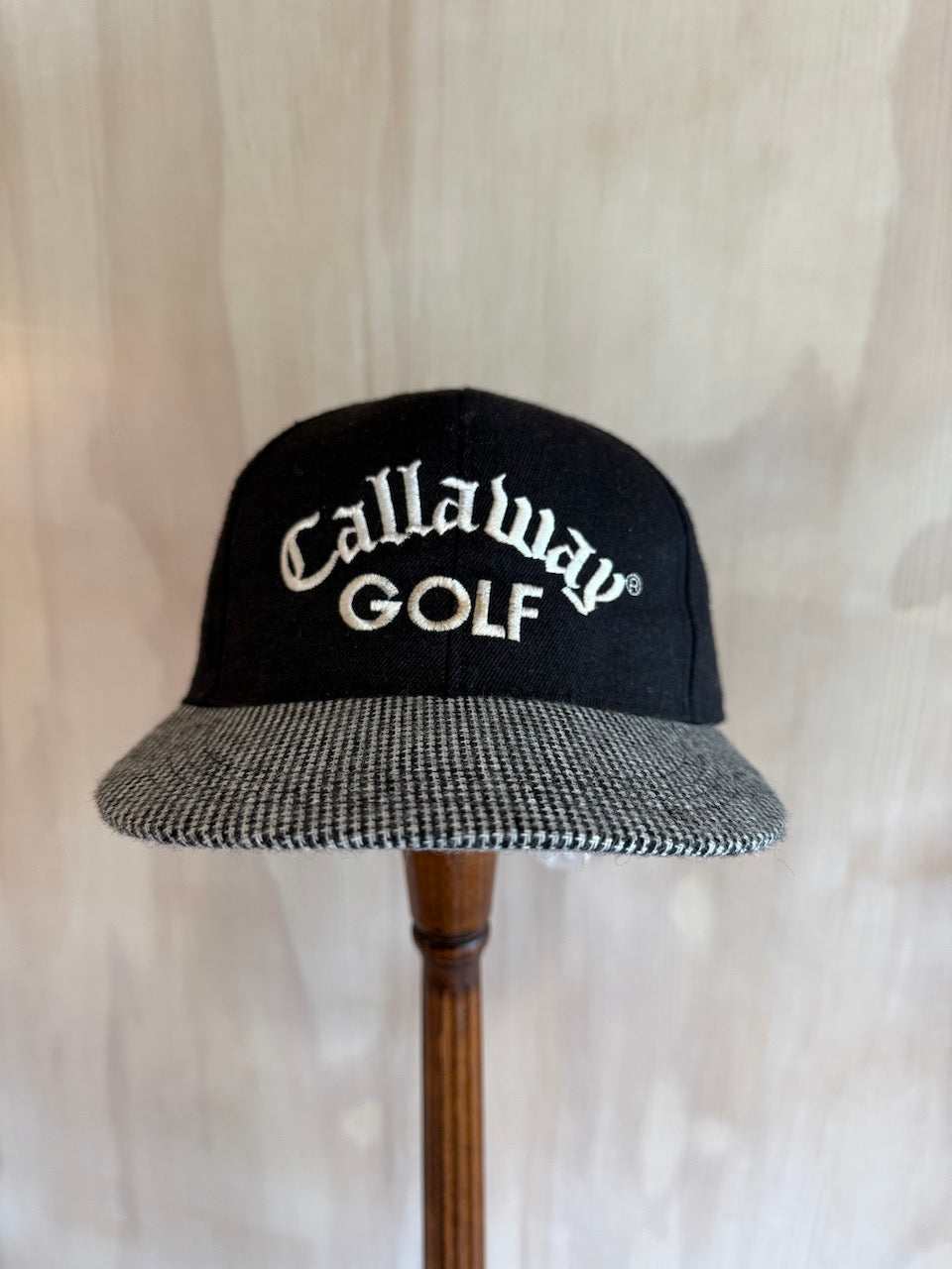 Vintage Callaway Big Bertha 2-Tone Golf Hat Leather Strap